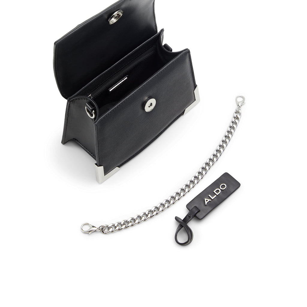 ALDO Women's Pythonia Top Handle Bag, Other Black