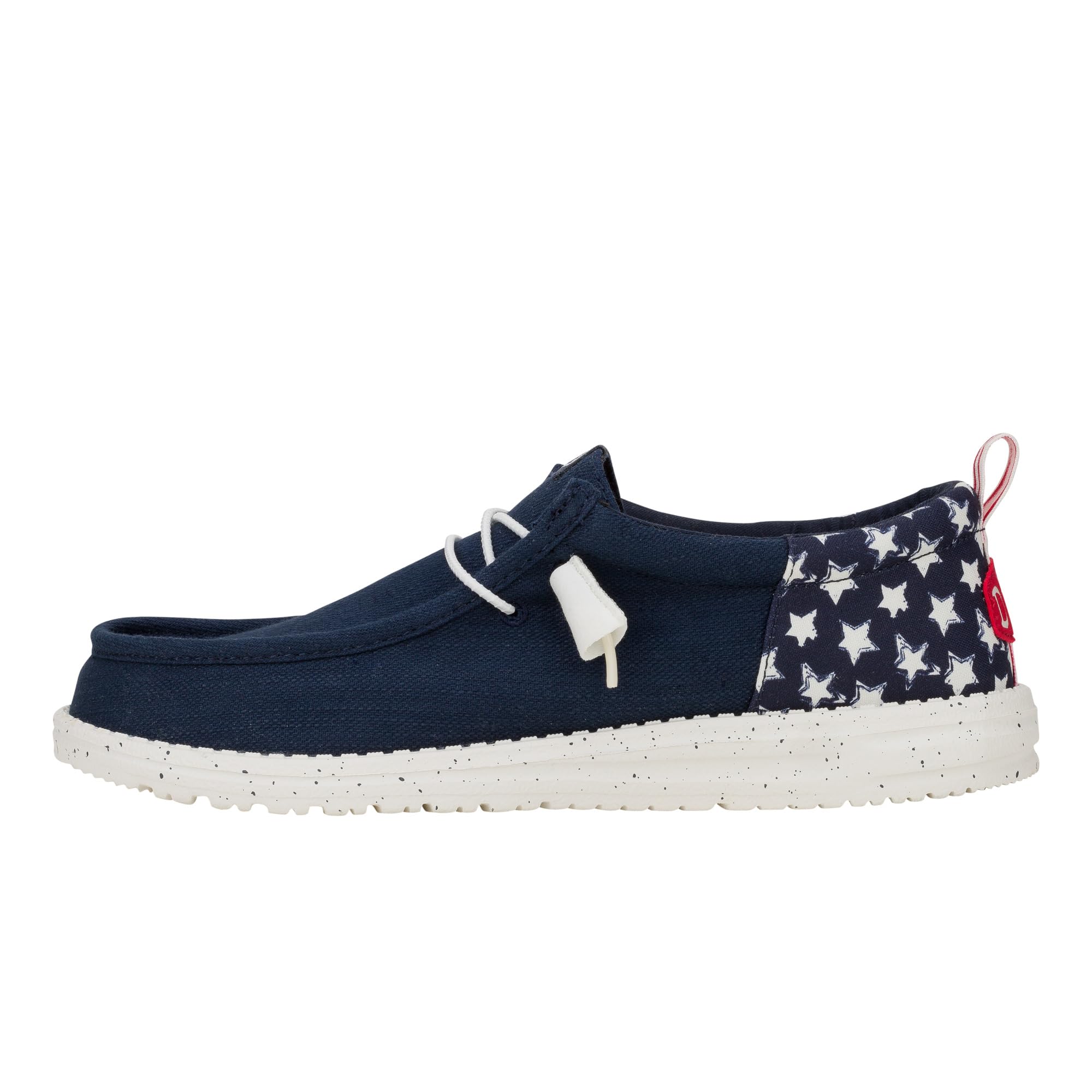 HEYDUDE Wally Funk Americana Stars Navy Blazer Size 11, Men’s Shoes, Men's Slip-on Loafers, Comfortable & Light-Weight