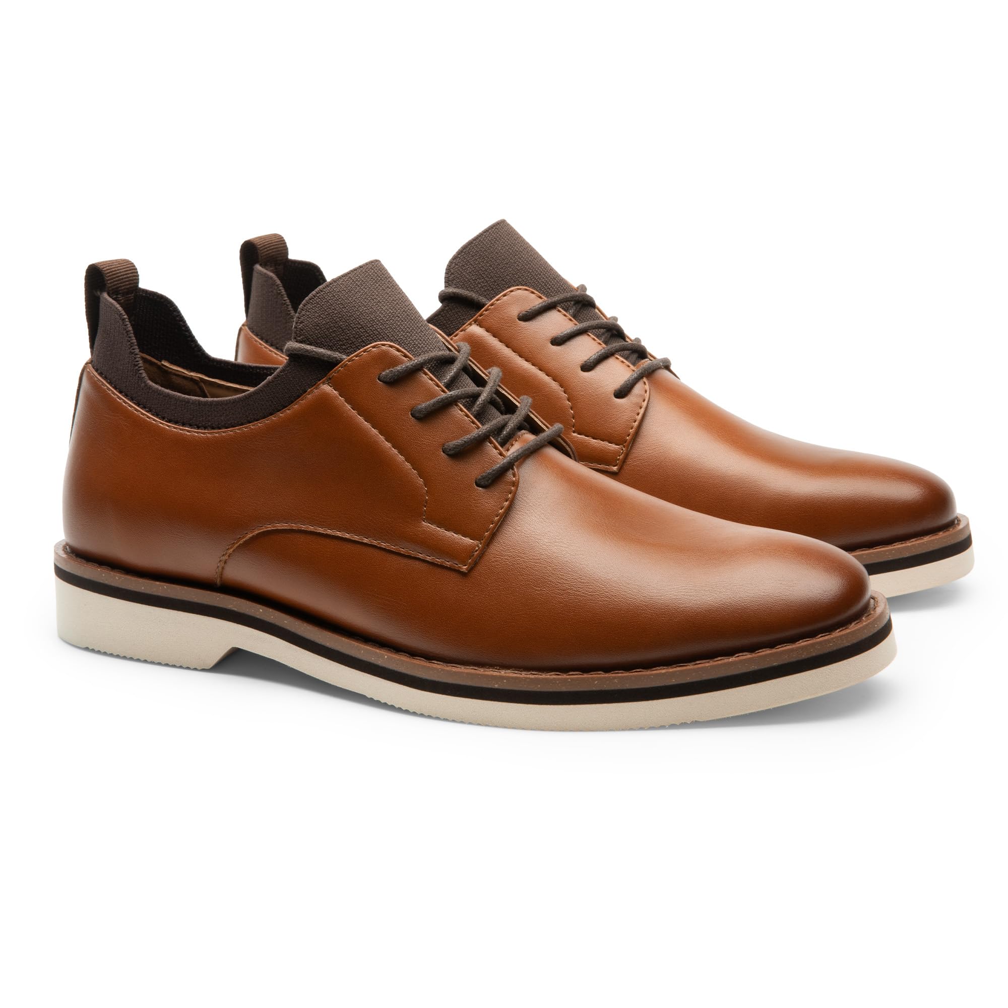 Bruno Marc Men's Lace-Up Comfortable Fashion Dress Shoes,Size 9.5,Brown,BMUMOX2508