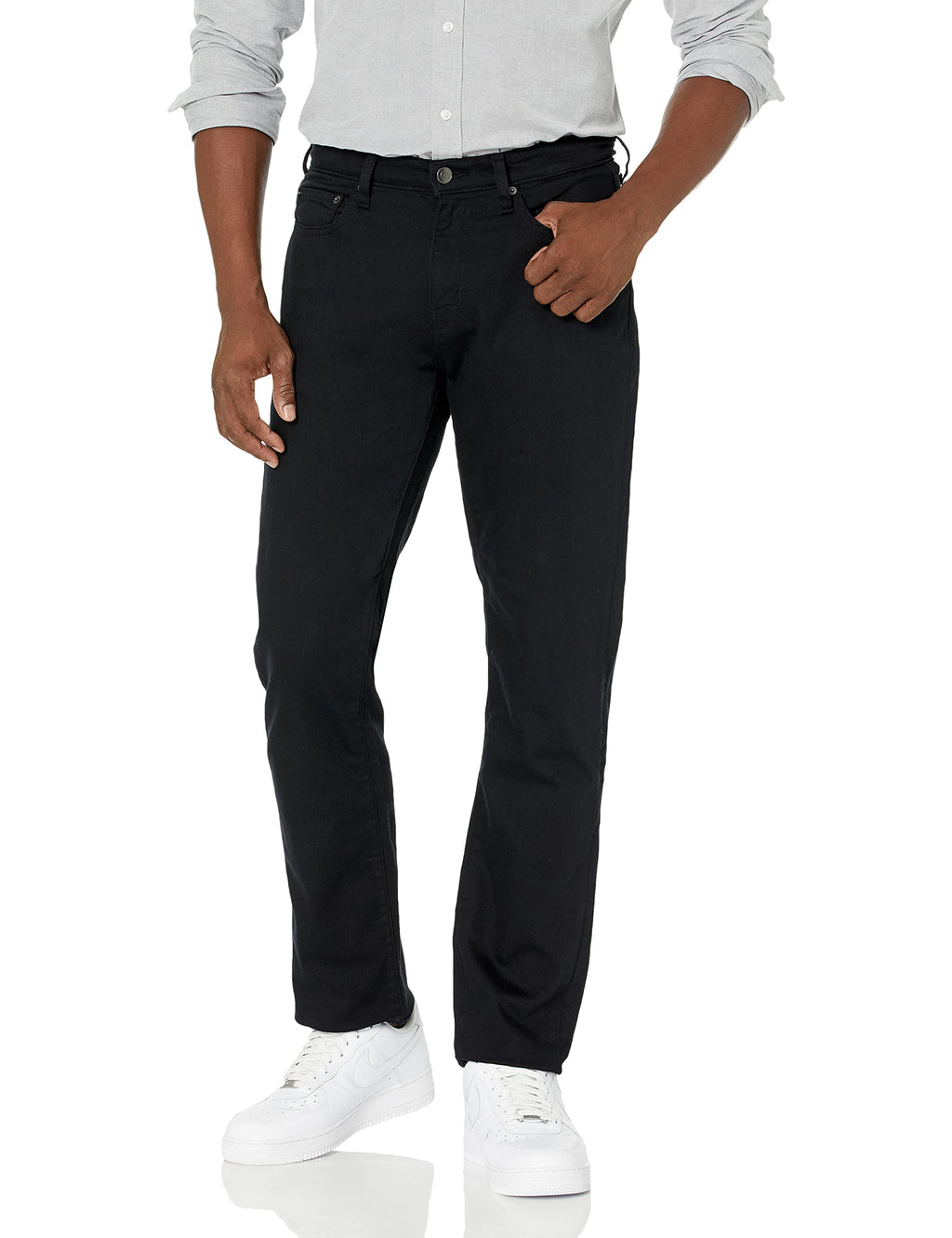 Amazon Essentials Men's Athletic-Fit Stretch Jeans - Discontinued Colors, Black, 40W x 28L