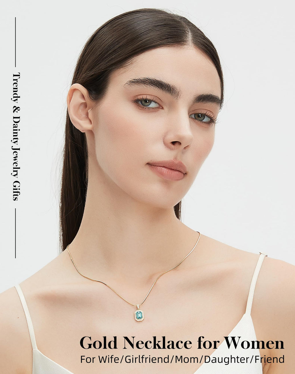 lobci Gold Necklaces for Women Necklace for Girlfriend Crystal Necklaces for Women Gold Jewelry for Wife Birthday Gift Ideas March Aquamarine Necklace-03