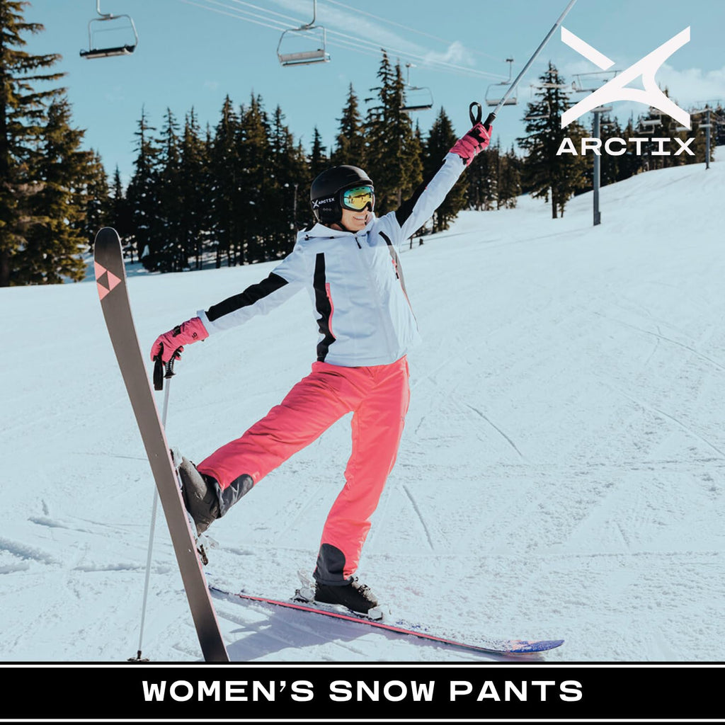Arctix Women's Insulated Snow Pants, Black, Small Short