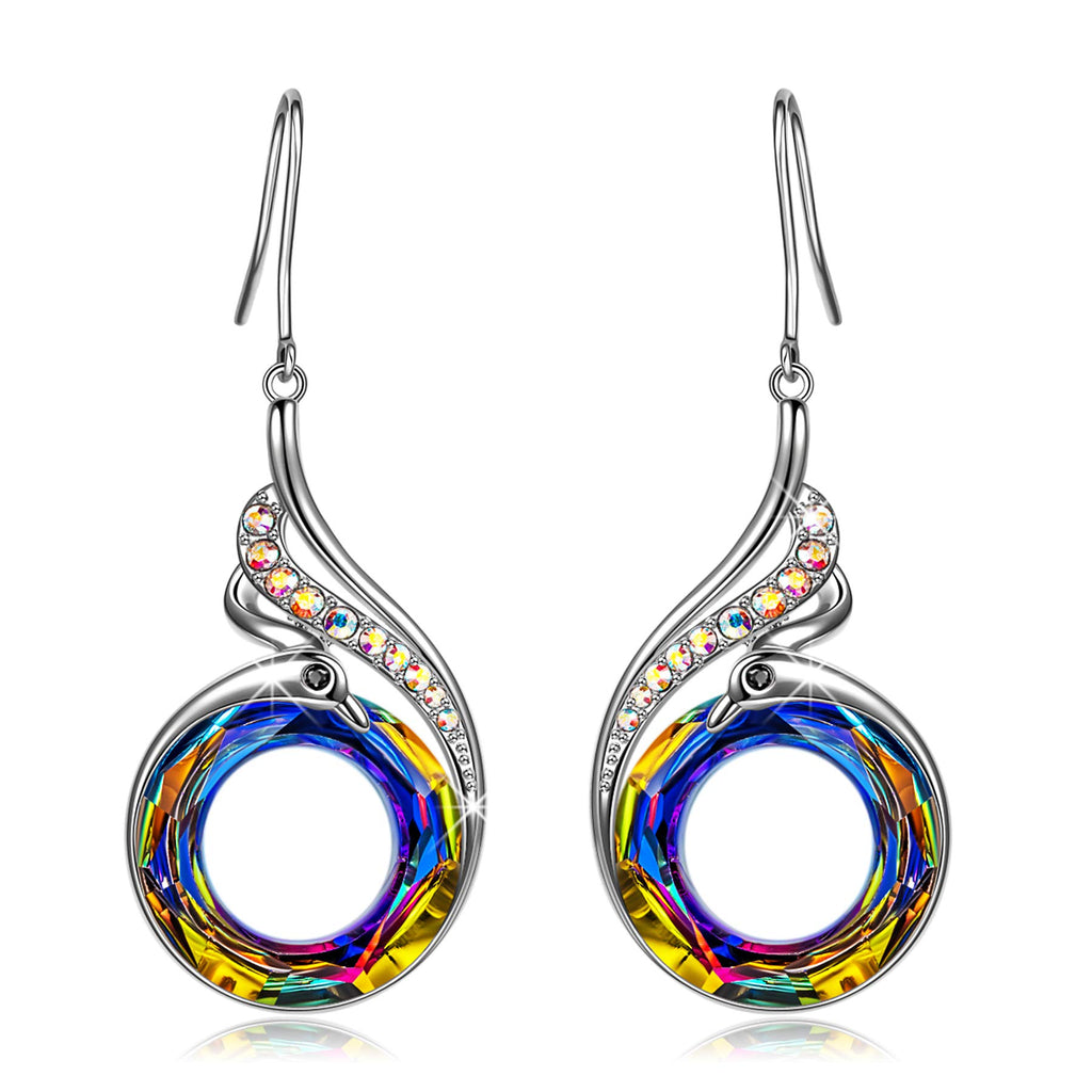 Kate Lynn "Rise From the Ashes" Phoenix Earrings & Necklace Set, Symbol of Luck and Renewal