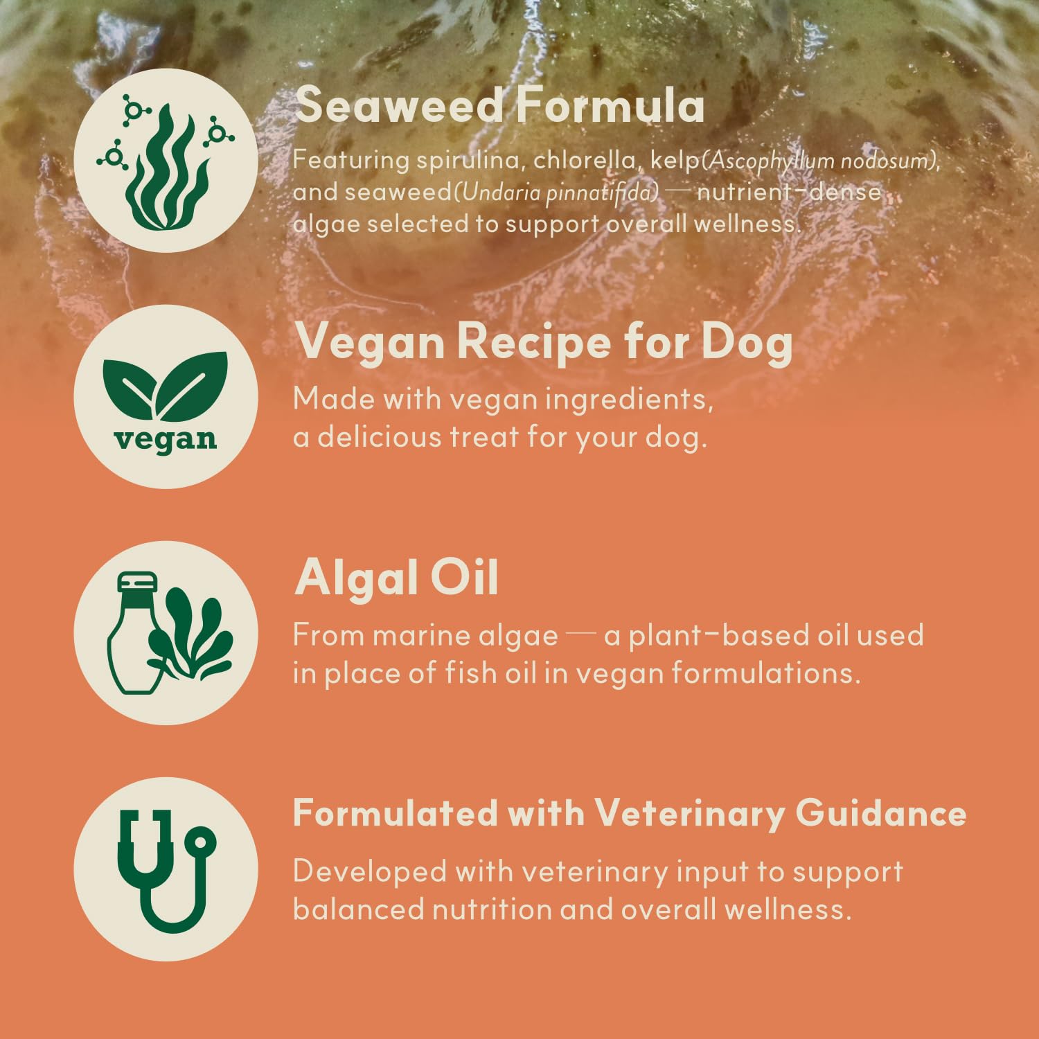 Seaweedog Lickable Purée Tubes, Vegan Squeeze Treats, Meal Topper for Picky Eaters, Vegan Seaweed Blend, Individually Wrapped 30g, Canned Pumpkin Puree Dog Alt