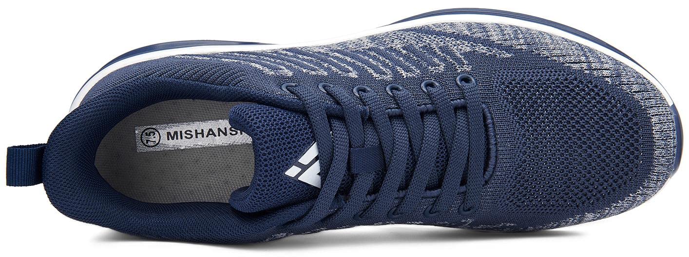 Mishansha Running Shoes for Men Sneakers Air Cushion Walking Shoes Comfortable Tennis Shoes Breathable Trail Running Shoes Yale Blue US 10.5