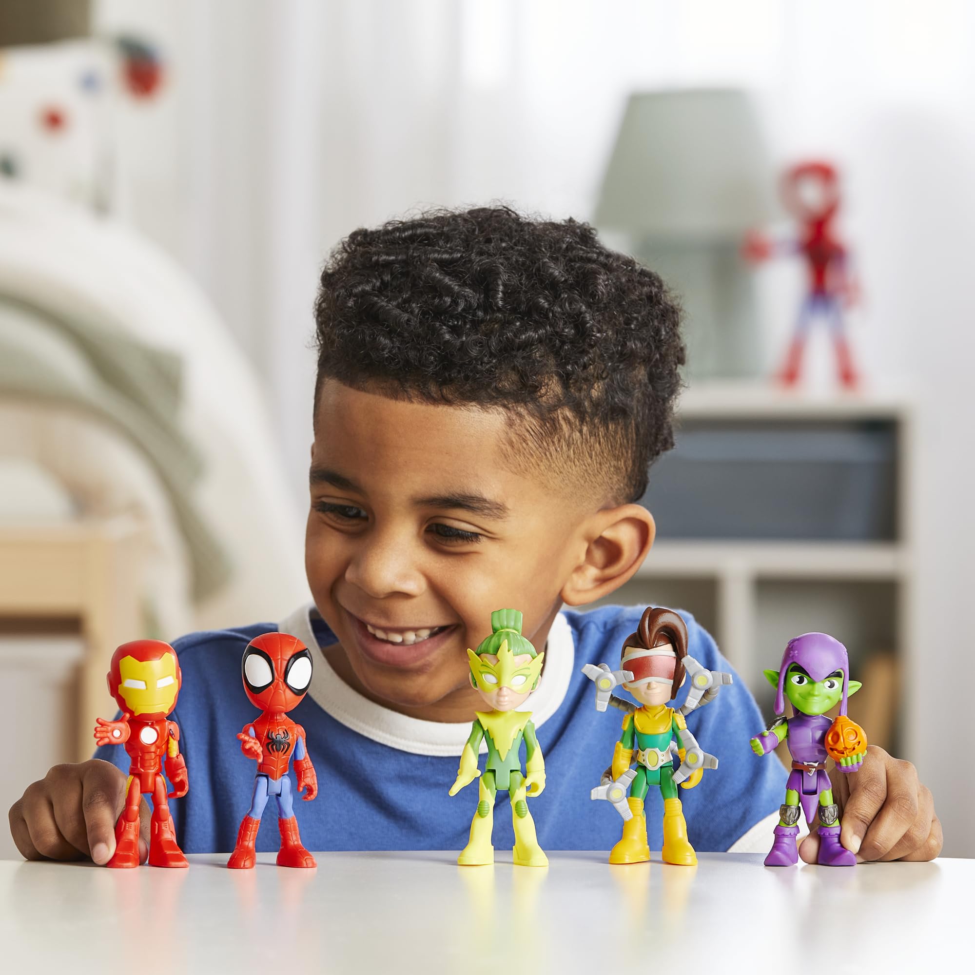 Spidey and his Amazing Friends Hasbro Marvel, Friends & Foes Pack, 5 Action Figures, 4-Inch, Preschool Super Hero Toys for Kids Ages 3 and Up (Amazon Exclusive)