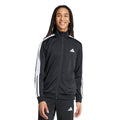 adidas Men's 3-Stripes Tricot Colorblock Track Top, Black/White, Large/Tall