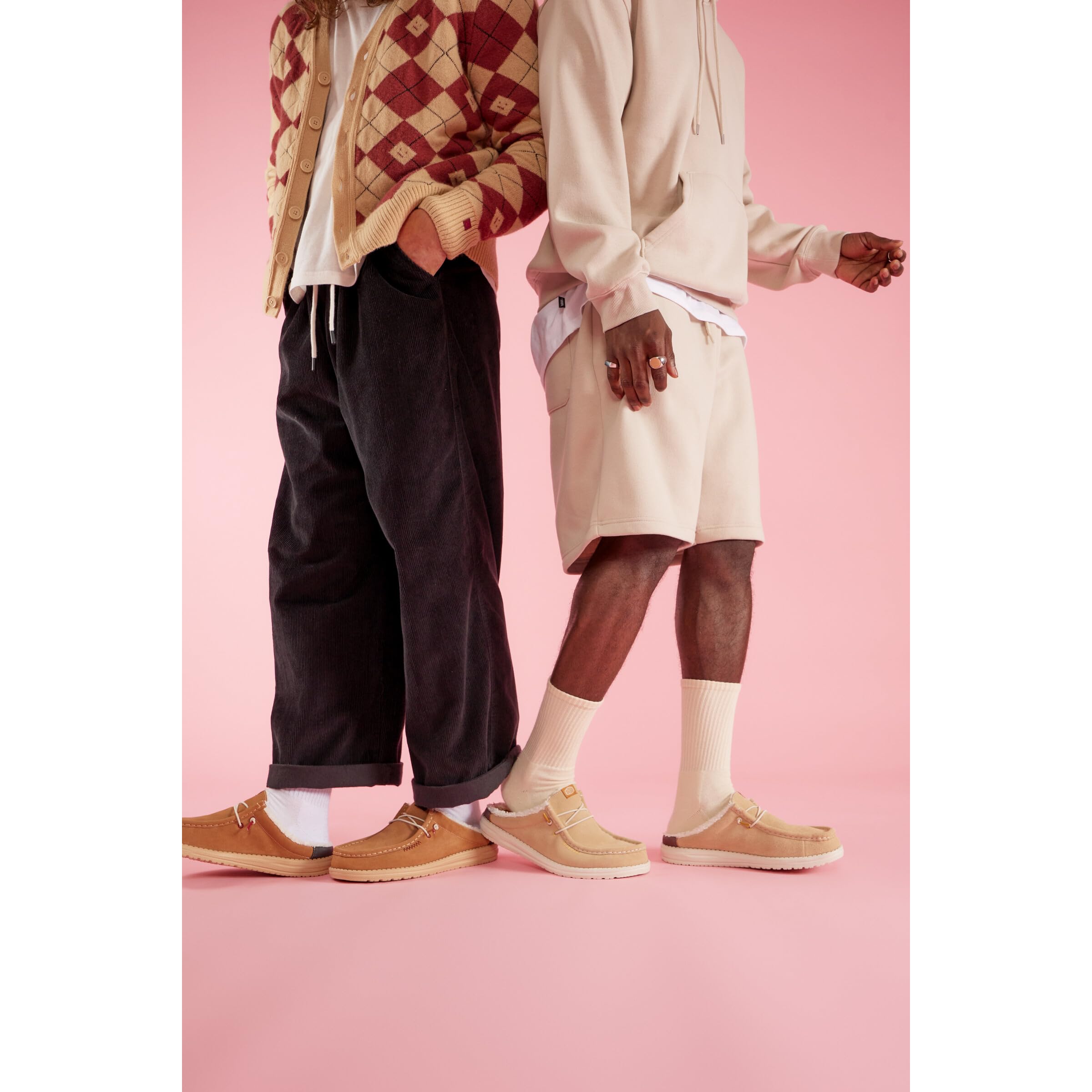 HEYDUDE Men's Wally Slip Sneaker Beige