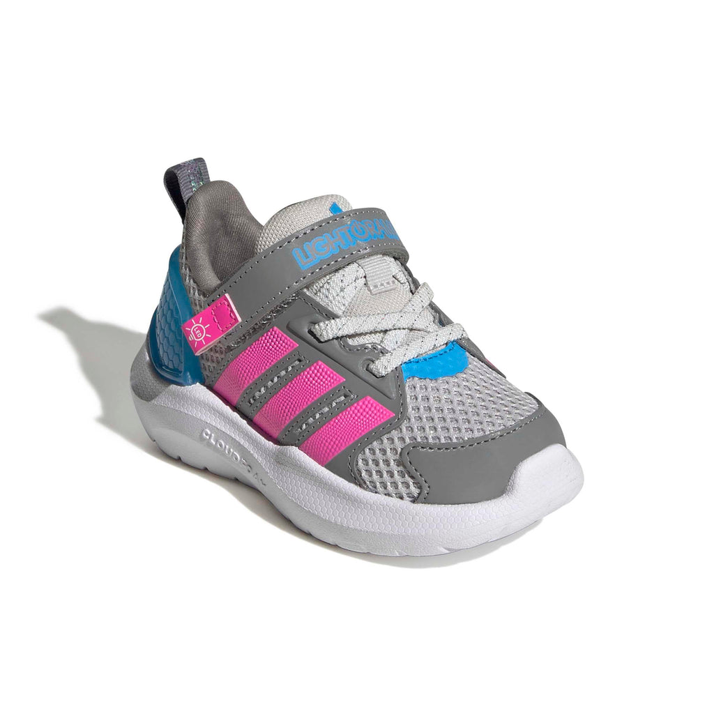 adidas Unisex-Baby Lightorama, Grey/Lucid Pink, 5.5
