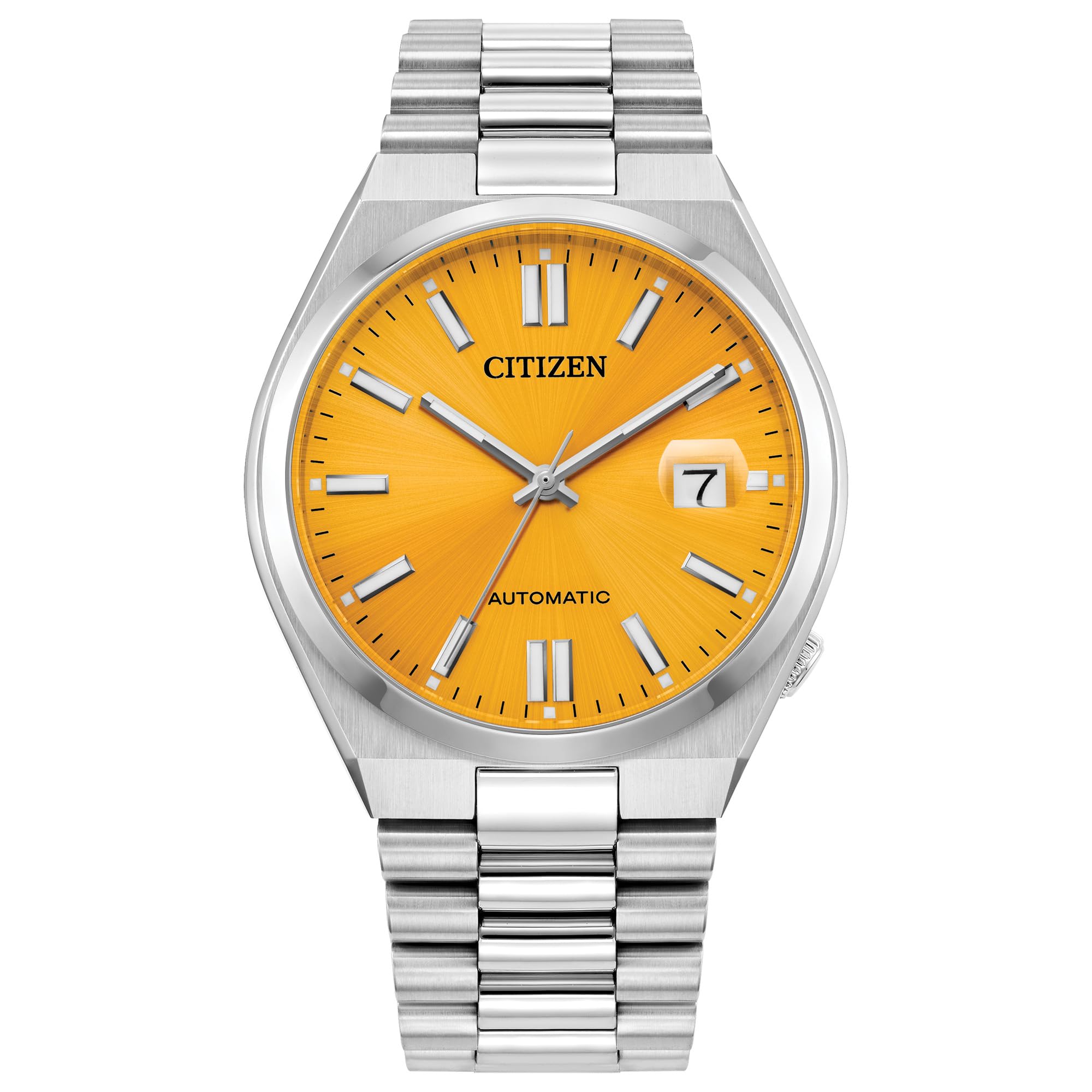 Citizen Men's Automatic Tsuyosa Sport Luxury Watch, Yellow Dial, Stainless Steel Bracelet and Case (Model: NJ0150-56Z)