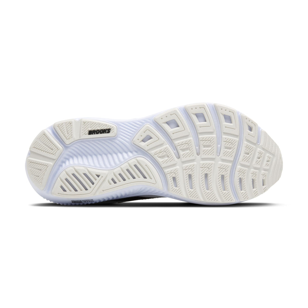 Brooks Women’s Ghost 17 Neutral Running Shoe - White/Black/Rose Gold - 10 Medium