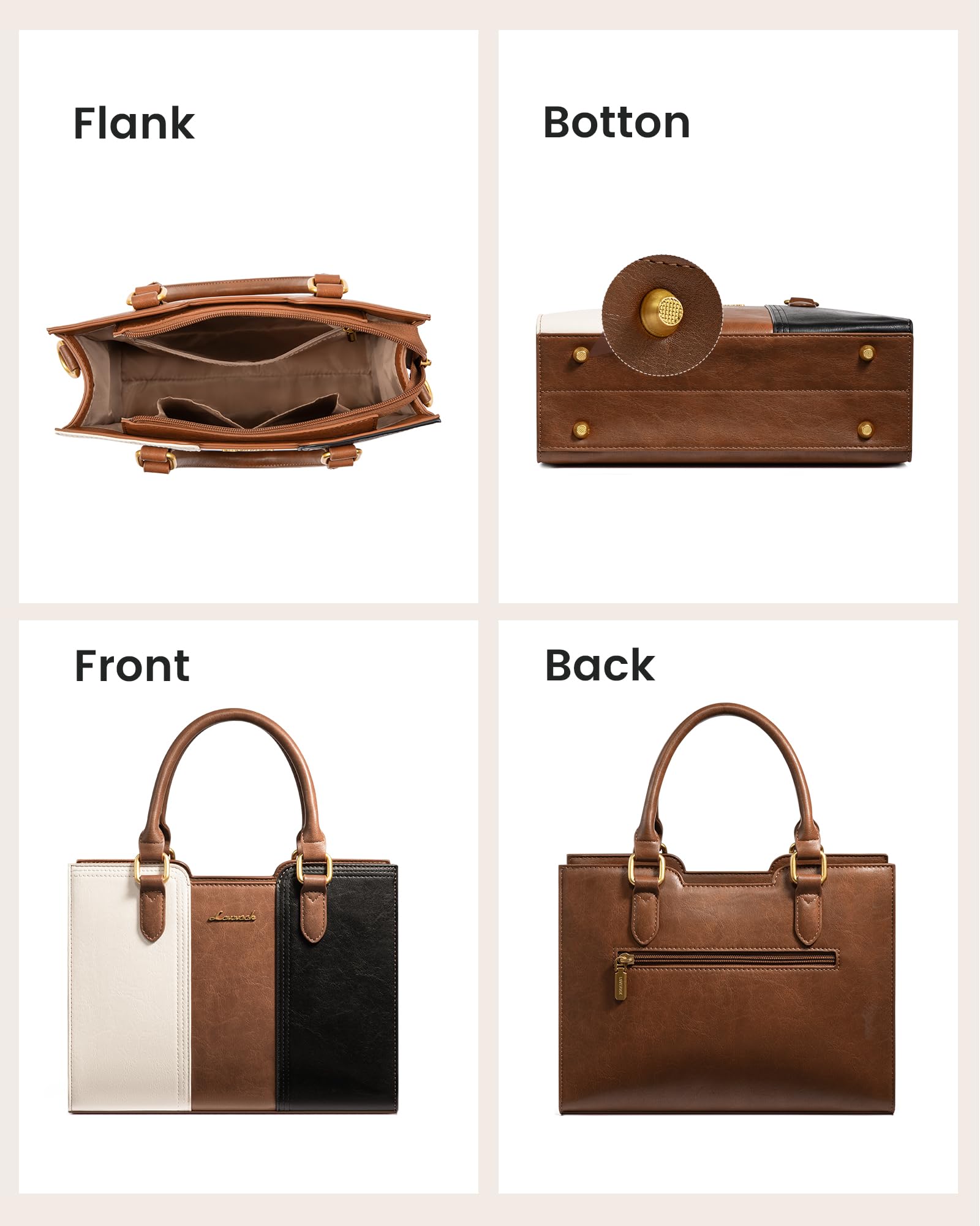 LOVEVOOK Purse for Women, Vintage Leather Shoulder Handbag, Small Ladies Satchel Tote Purse, Top Handle Crossbody Bag for Work, Travel and Daily Outings