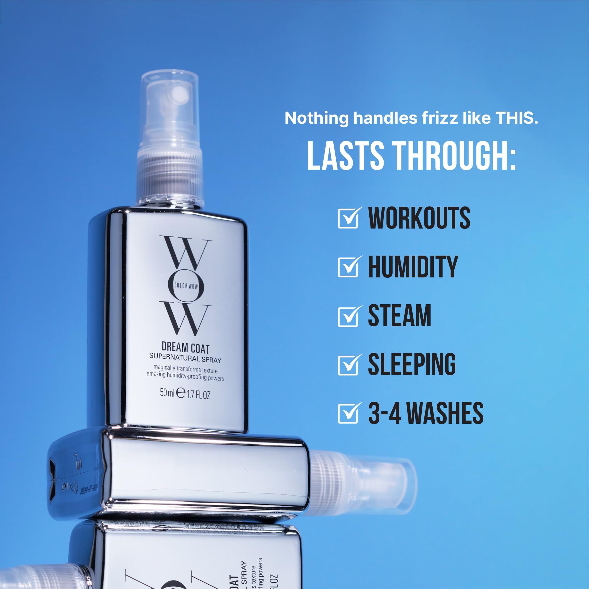 COLOR WOW Dream Coat Supernatural Spray, 1.7 fl oz – Keep Your Hair Frizz-Free and Shiny No Matter the Weather with Award-Winning Anti-Humidity Spray