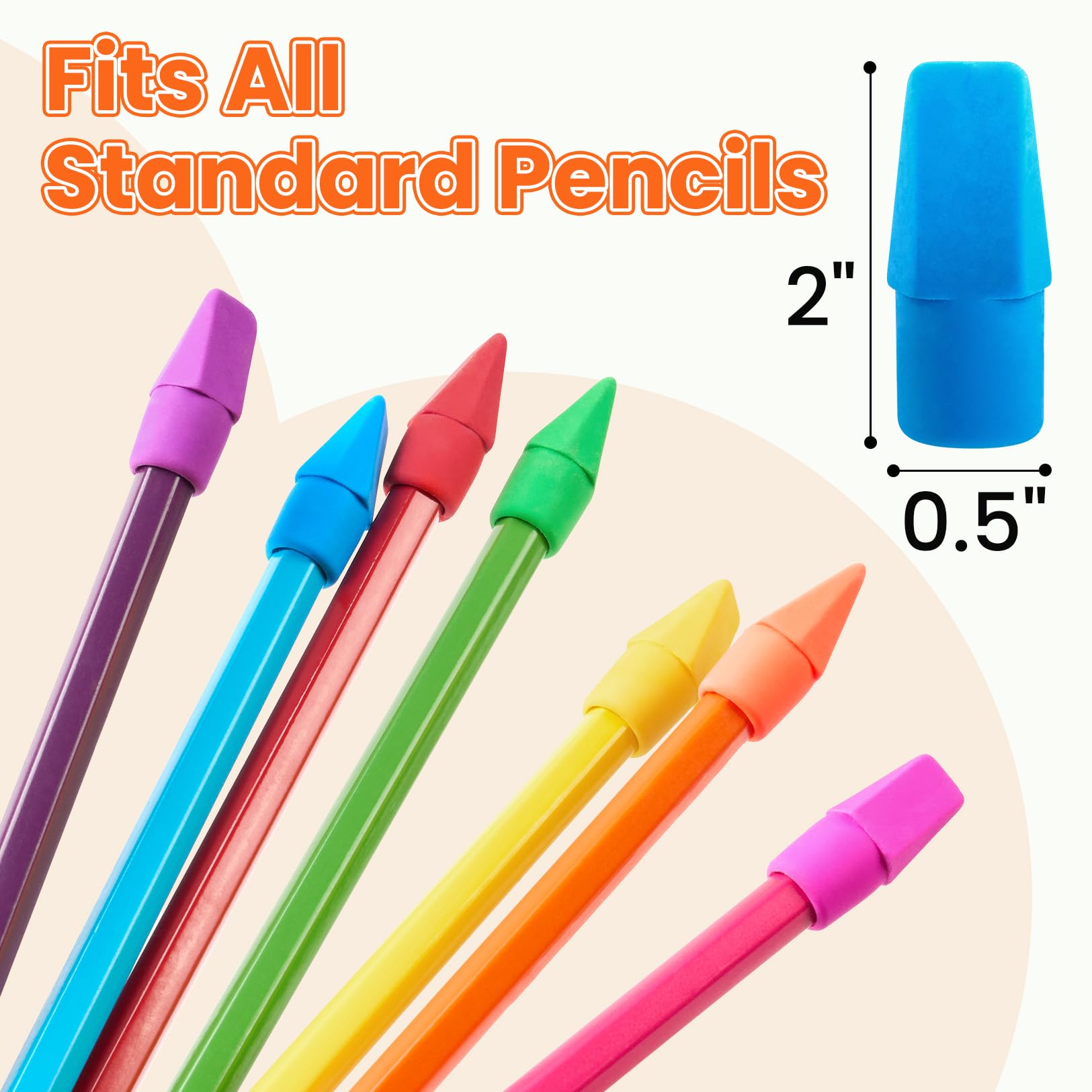Sooez 120 Pack Pencil Top Erasers, Cap Pencil Eraser Toppers, Studying Supplies for Teachers Classroom Must Haves Pencil Erasers, 7 Colors