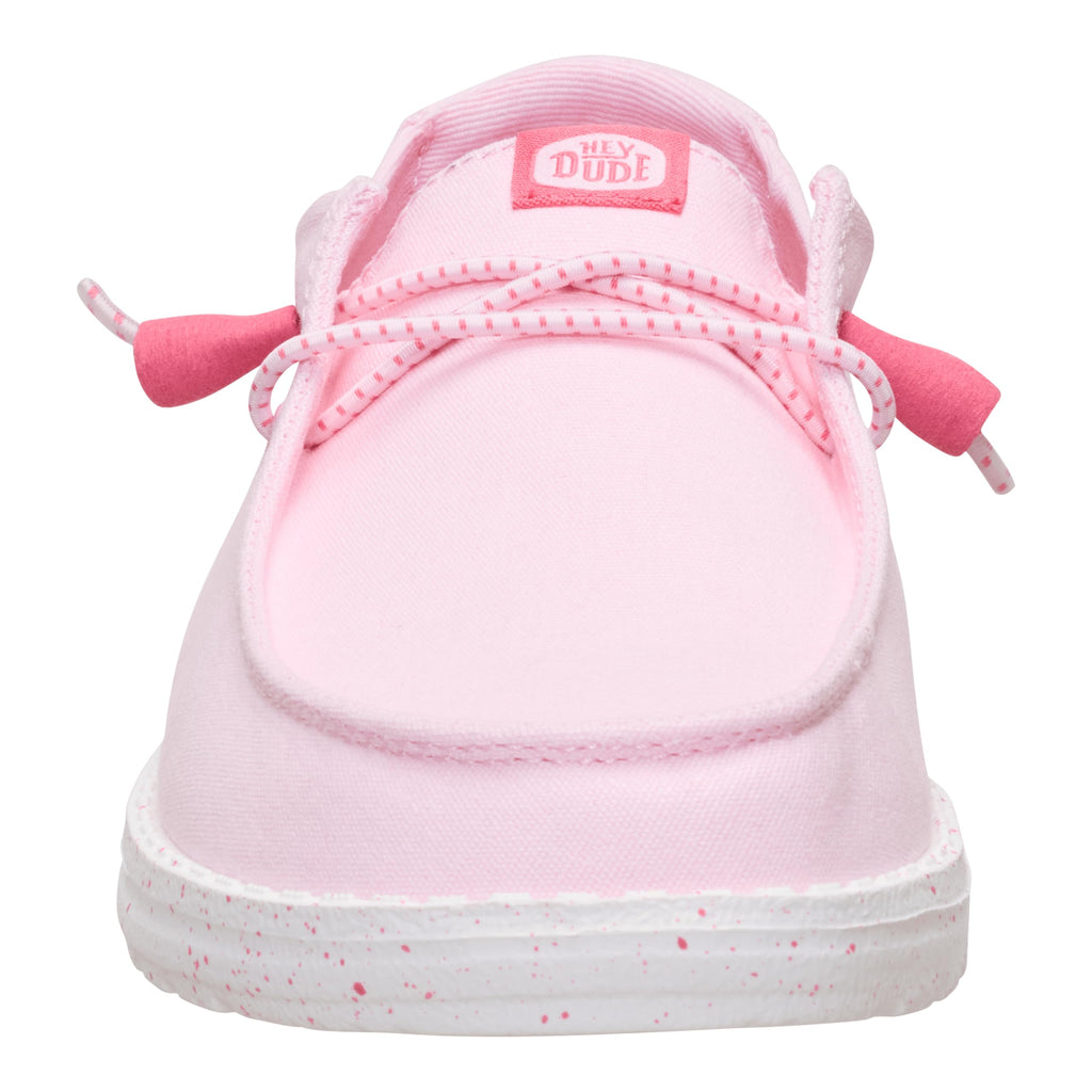 HEYDUDE Wendy Canvas Light Pink Size 8, Women’s Shoes, Slip-on Loafers, Comfortable & Light-Weight