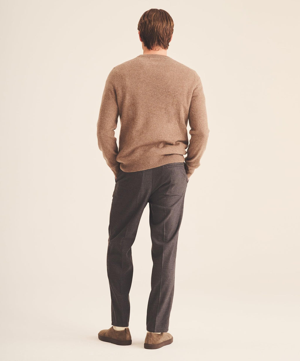 NAADAM Men's The Original Cashmere Crewneck Sweater, Brown Sugar, XL