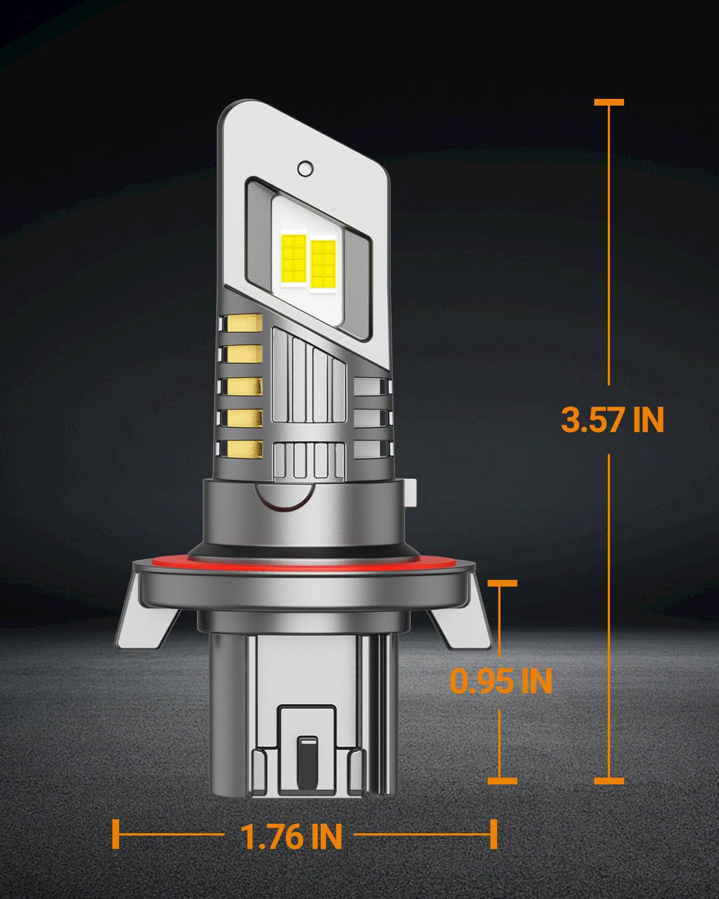 SEALIGHT 9008/H13 Bulbs Hi/Low Beam, 900% Super Brighter, 1:1 Size Fog Lights, 6500K Cool White, 60000Hrs Long Service Life with Cooling Fan, 3MIN Play and Plug, Pack of 2