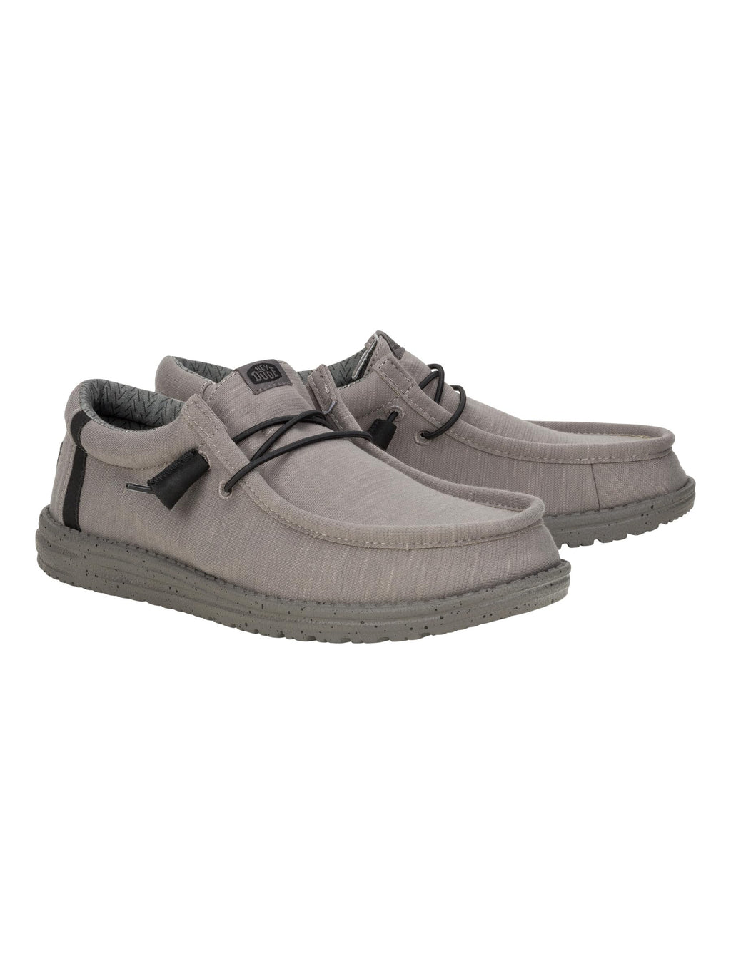 HEYDUDE Men's Wally Stretch Fleece Lava Stone Size 11, Men’s Shoes, Men's Slip-on Loafers, Comfortable & Light-Weight