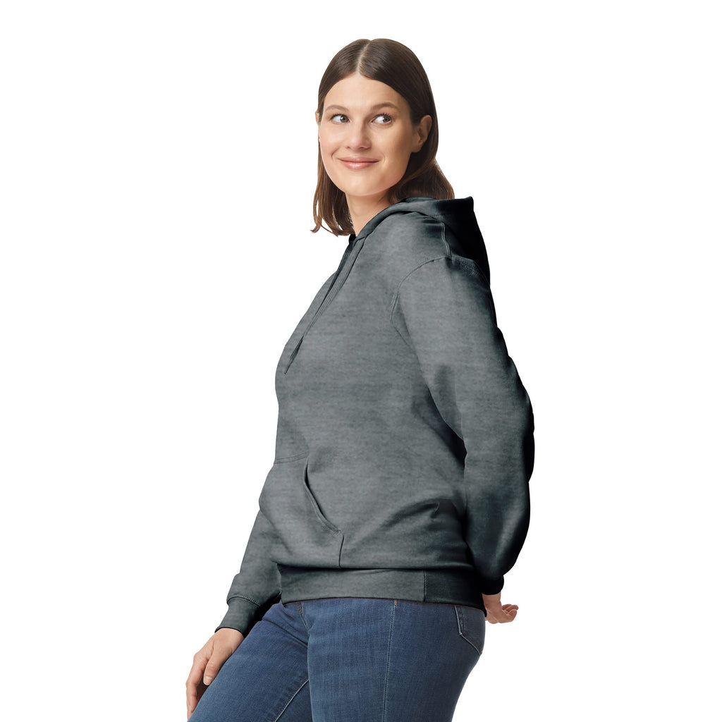 Gildan Adult SoftStyle Hoodie Sweatshirt, Style GSF500, Dark Heather, Small