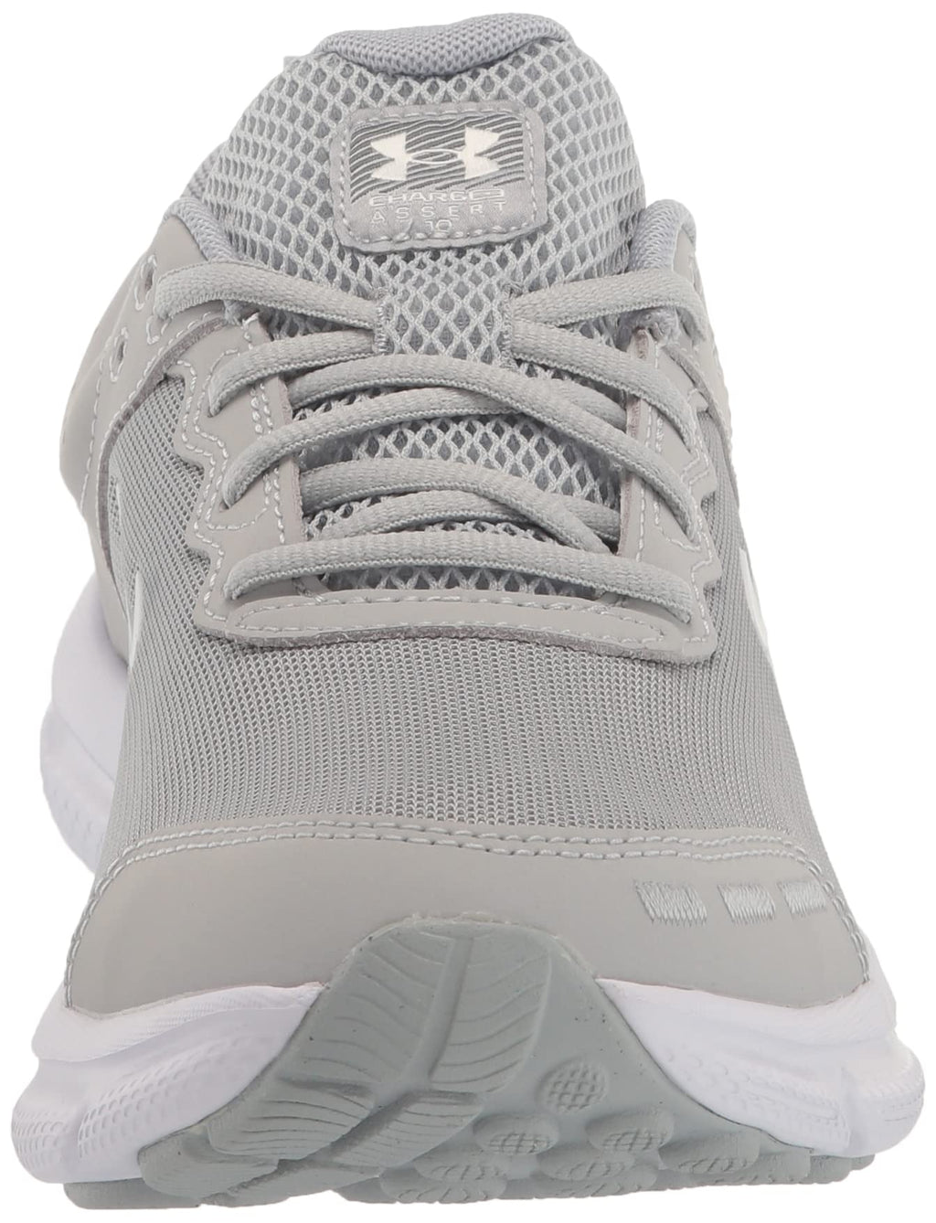 Under Armour Men's Charged Assert 10 Shoes, (100) Mod Gray/Mod Gray/White, 12