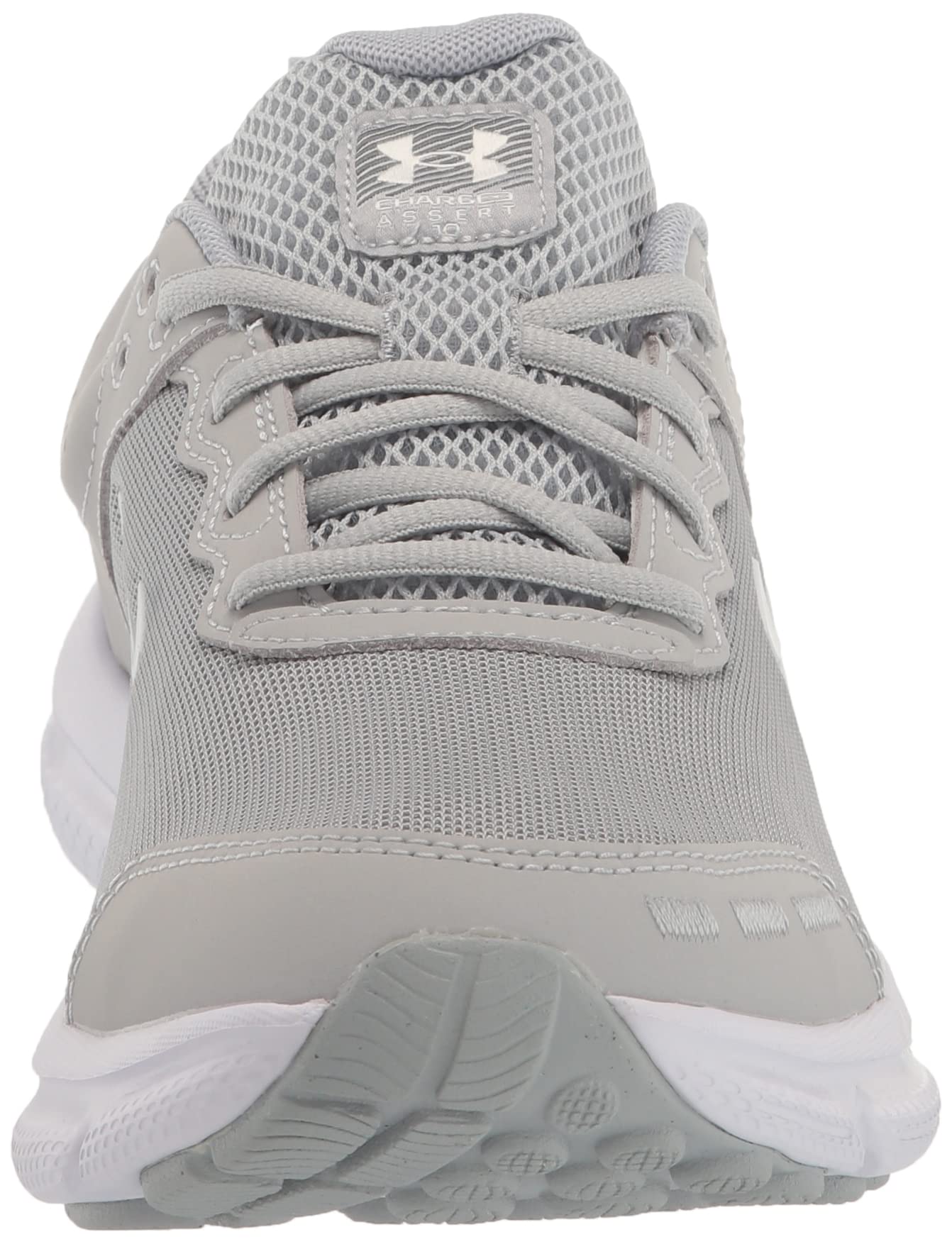 Under Armour Men's Charged Assert 10 Shoes, (100) Mod Gray/Mod Gray/White, 12