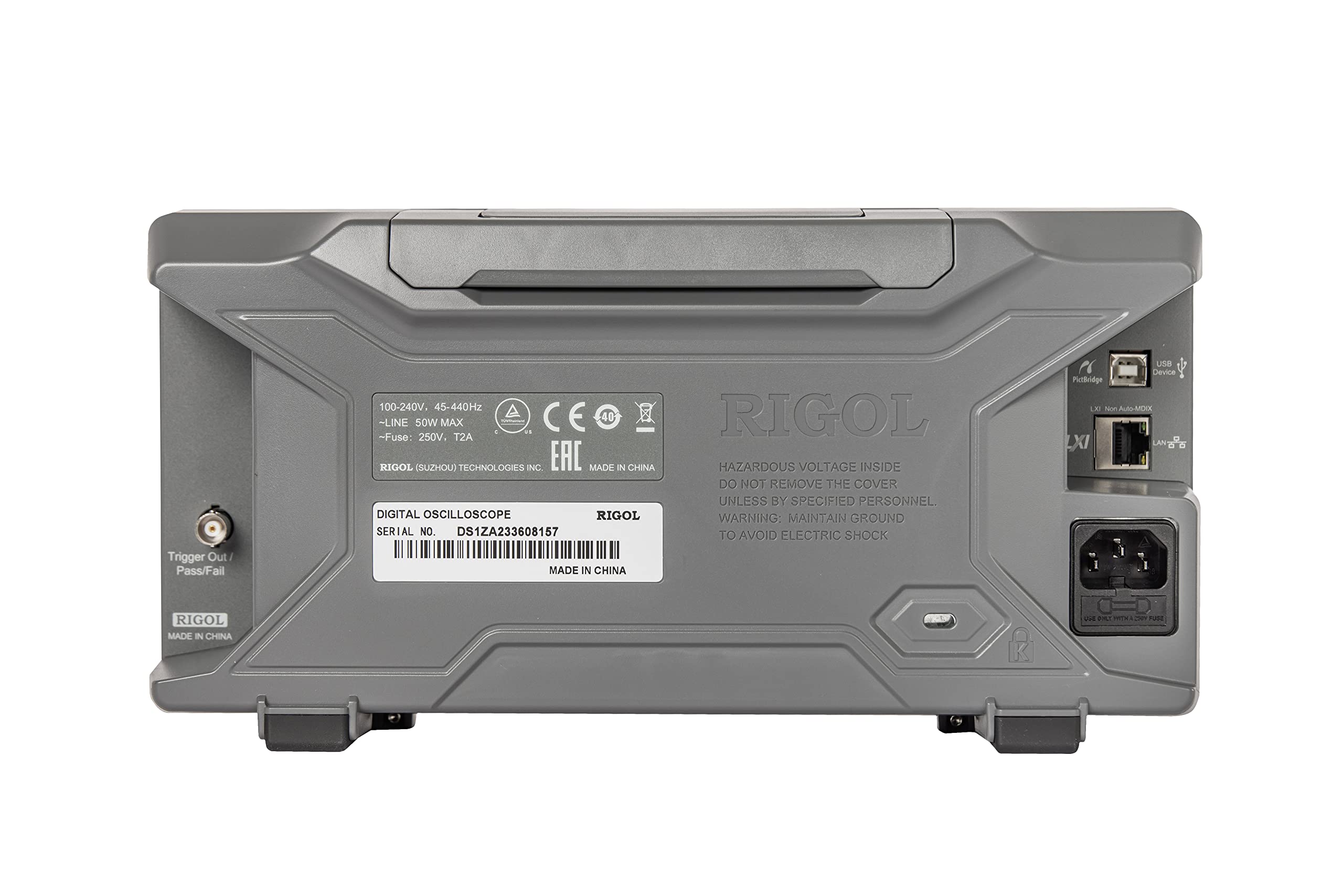 Rigol Digital Oscilloscope DS1054Z 50 MHz 4-Ch 1 GSa/s 24 Mpts 30,000 wfms/s UltraVision 7" 800x480 Intensity Display, 60,000-Frame Record/Playback, Serial Decode UART I2C SPI for Debug & Education