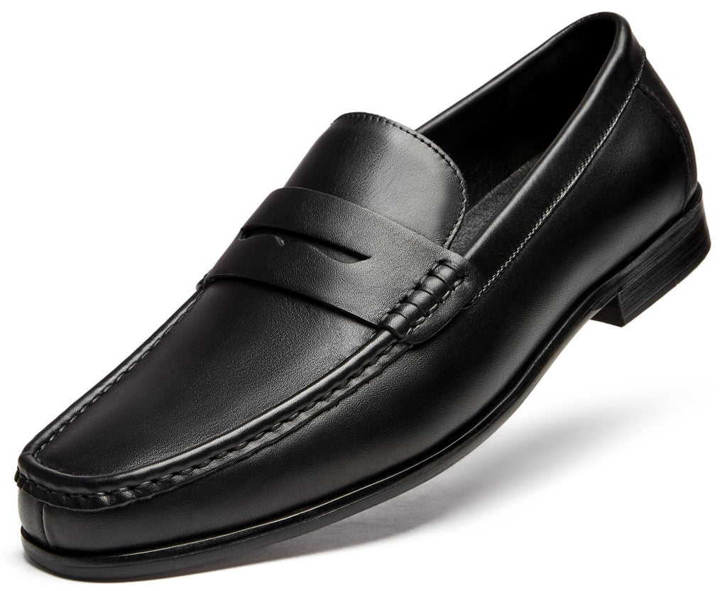 Journey West Mens Dress Shoes Slip on Penny Loafers for Men Black 9.5