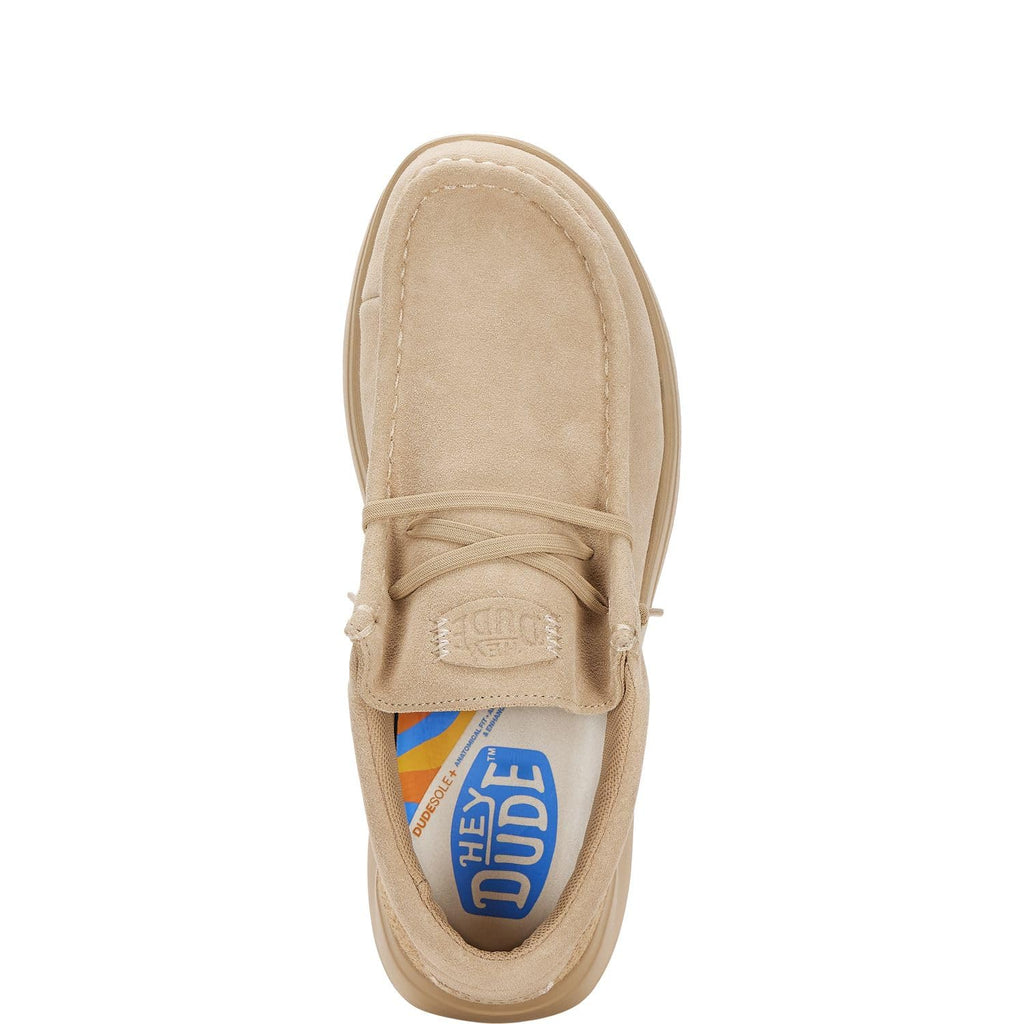 HEYDUDE Wally COMF Suede Tan Size 11, Men’s Shoes, Men's Slip-on Loafers, Comfortable & Light-Weight