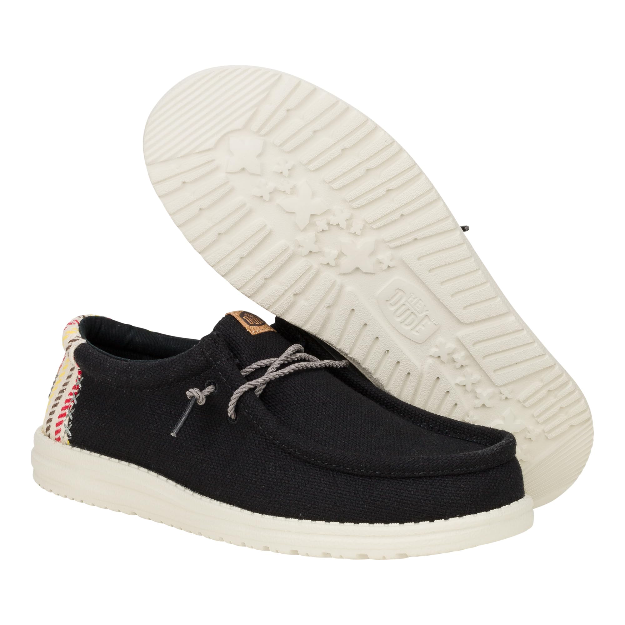 HEYDUDE Wally Resort, Mens Shoes, Men's Slip-on Loafers, Comfortable & Light-Weight Black/Multi