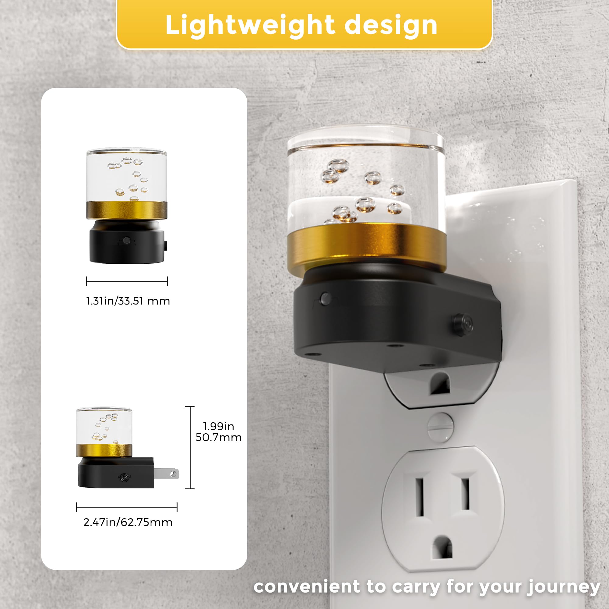 L LOHAS LED Night Light, Night Lights Plug into Wall, Color Changing Nursery Nightlight RGB with Dusk to Dawn Sensor, Nightlight Plug in Wall for Halloween, Christmas, Holiday, Hallway Bedroom Kids