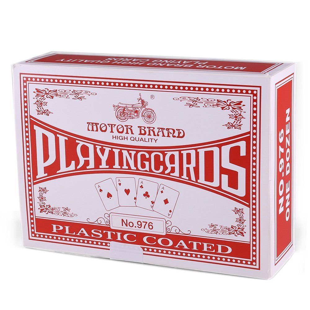 LotFancy Playing Cards, 12 Pack, Decks of Cards Bulk, Poker Size, Standard Index, for Blackjack, Euchre, Canasta Card Game, 6 Blue and 6 Red, Casino Grade Poker Cards