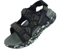 ONCAI Men's Hiking Sandals，Arch Support Orthopedic Recovery Walking Sandal for Men 2026 with Camouflage Breathable Mesh Upper Adjustable Strap Summer Water Athletic Shoes Green US Size 10