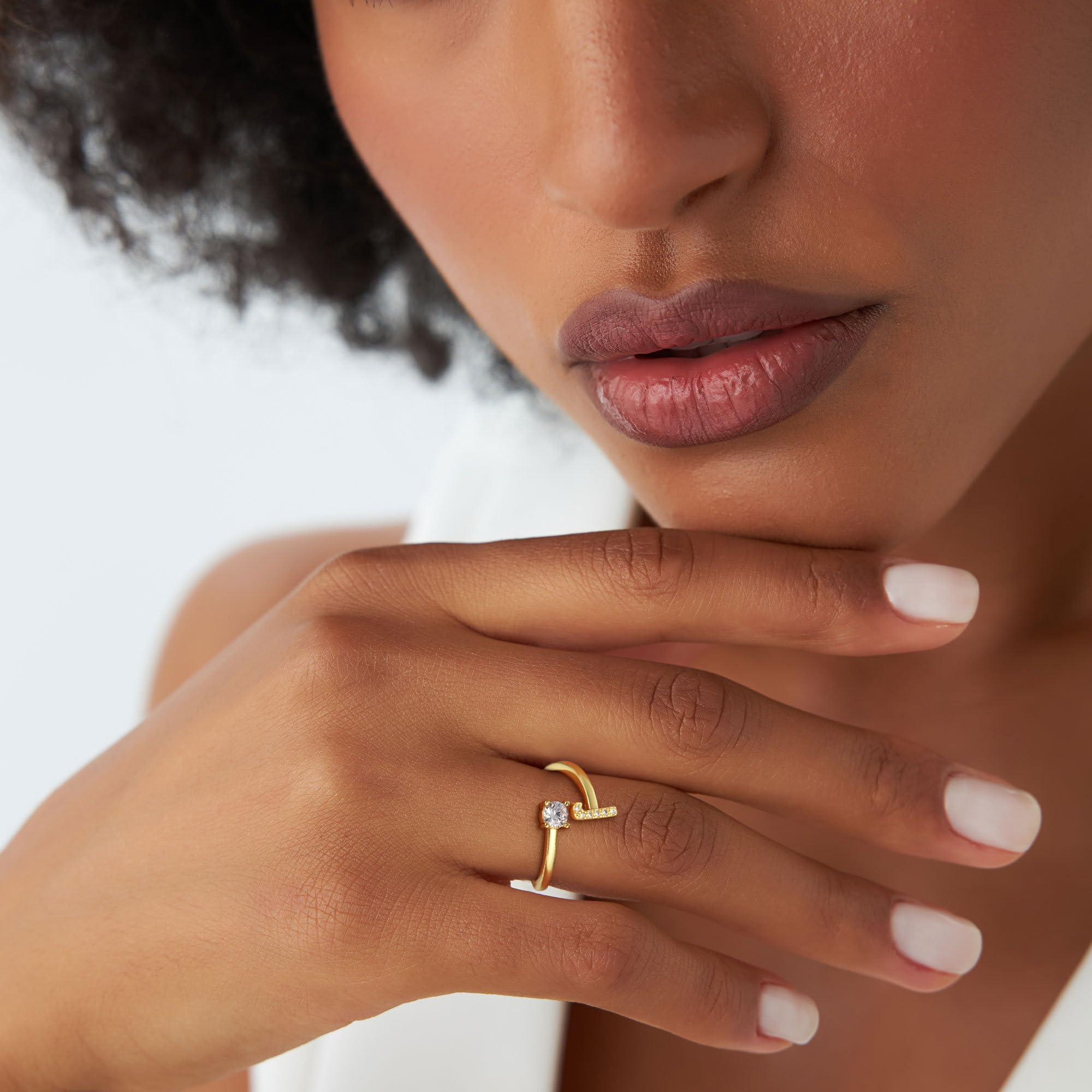 Eaciy Initial Rings for Women Girls - 14K Gold Plated H Initial Ring for Girls Age 6-8 Letter B Initial Letter Rings 10 Year Old Girl Birthday Gifts