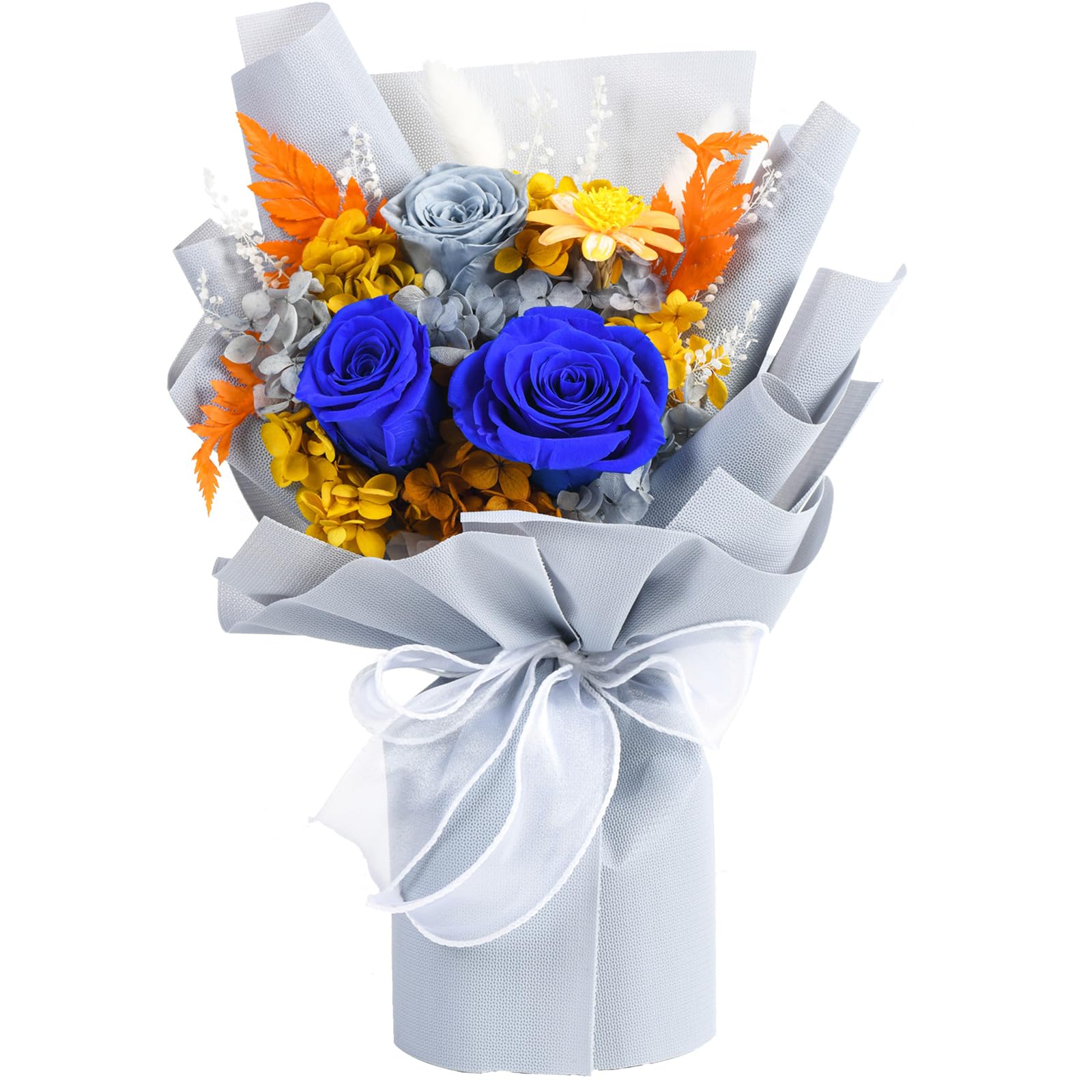 lovenfold Flowers for Delivery Prime,Preserved Flowers Bouquets,Blue Rose Bouquets That Last 1-3 Years,Birthday Flowers Gifts for Women Mom Grandma Wife Friends