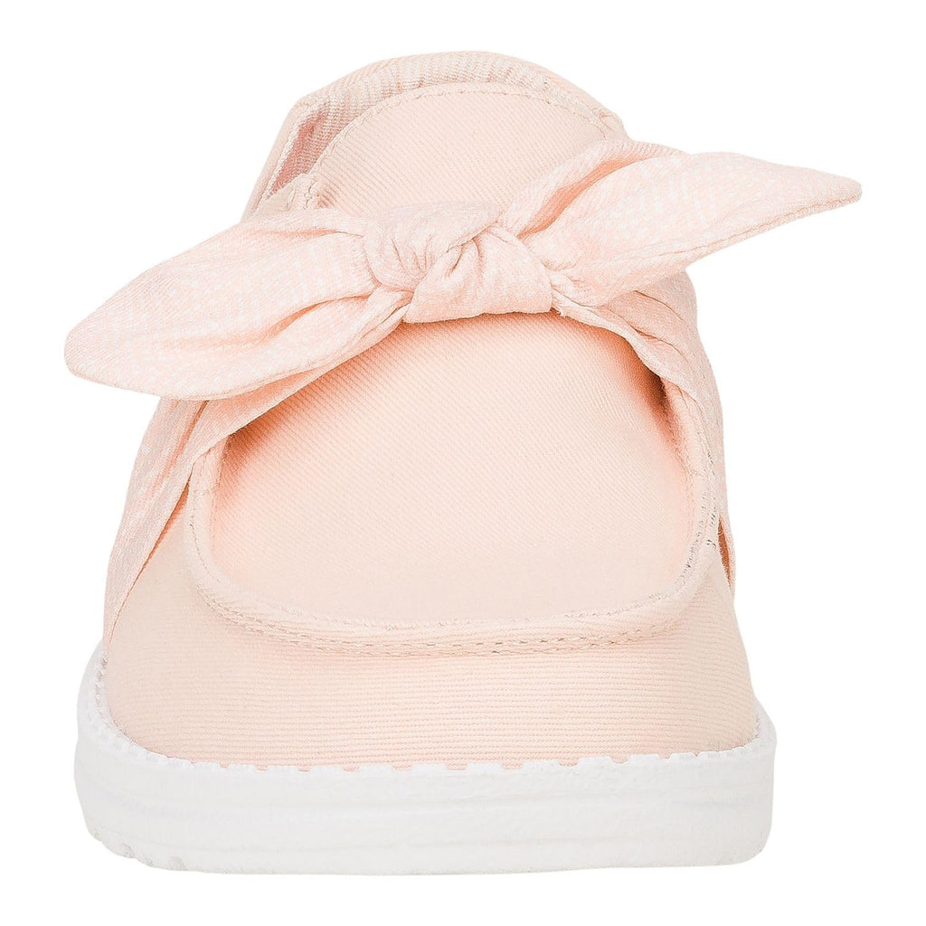 HEYDUDE Wendy Bow Essentials, Womens Shoes, Womens Slip-on Loafers, Comfortable & Light-Weight Pale Pink