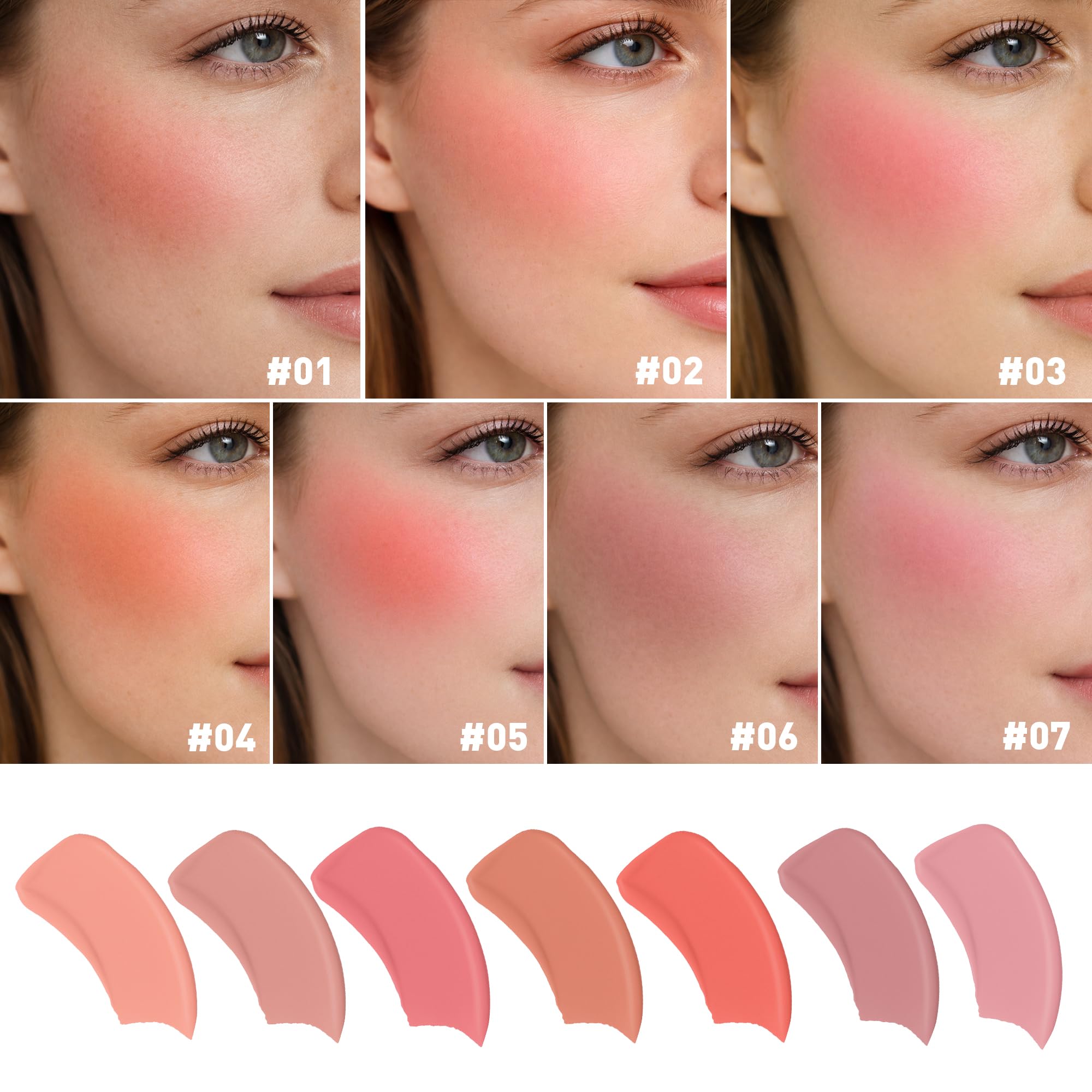 FV Liquid Blush, Long Lasting Buildable Cream Cheek Tint with High-Pigment Color, Weightless Blendable Formula for Natural Dewy Finish (Honey)