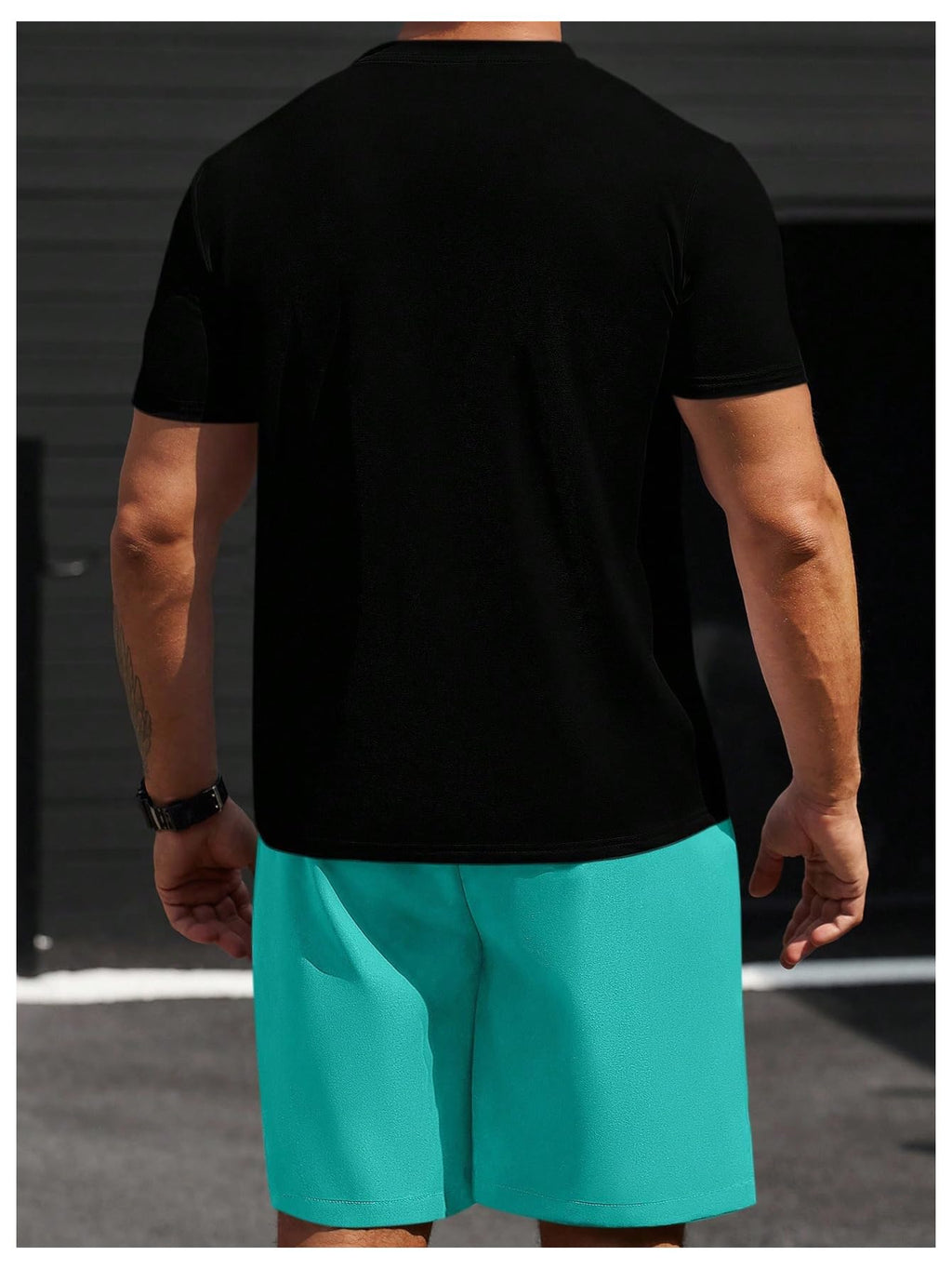 WDIRARA Men's Big and Tall 2 Piece Outfits Letter Camo Print Short Sleeve Tracksuit Track Shorts Set Green and Black XX-Large Plus