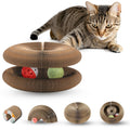 LGYJQTCMG Kitty Kurlz Cat Toys Magic Organ Cat Scratcher Shape Shifting Cat Toy with Catnip Balls Cat Puzzle Toy Accordion Ultimate Interactive Kitten Toys for Indoor Cats