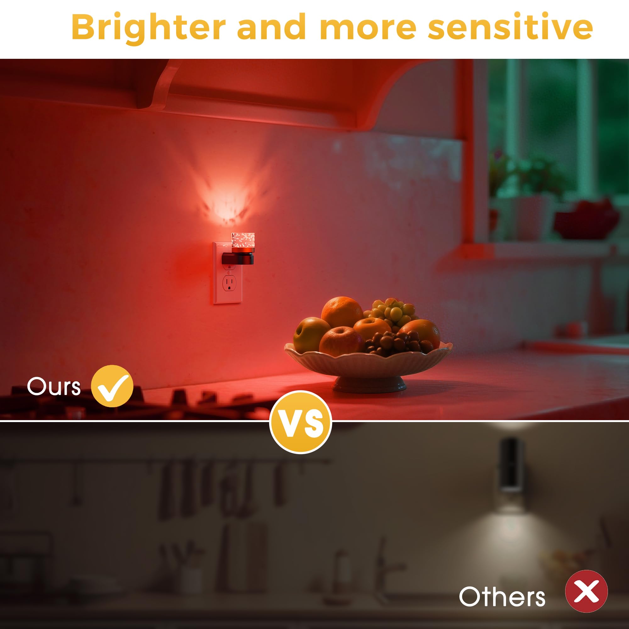 L LOHAS LED Night Light, Night Lights Plug into Wall, Color Changing Nursery Nightlight RGB with Dusk to Dawn Sensor, Nightlight Plug in Wall for Halloween, Christmas, Holiday, Hallway Bedroom Kids