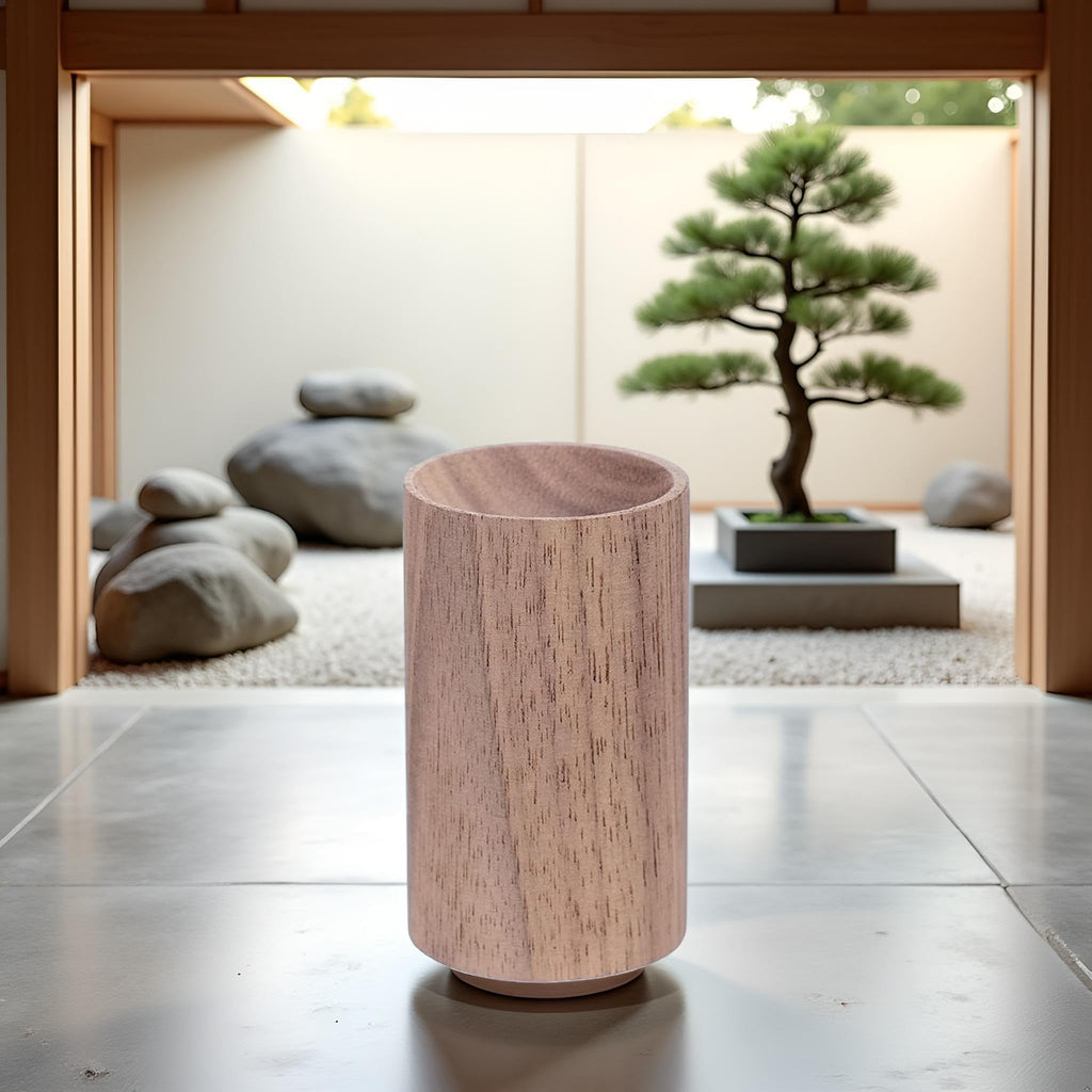 Brown Walnut Wood Essential Oil Diffuser,Wooden Aromatherapy Round Office Home Car Diffuser,Small Wooden Diffuser for Essential Oils Aromatherapy Diffusers Health and Household Interior Accessories