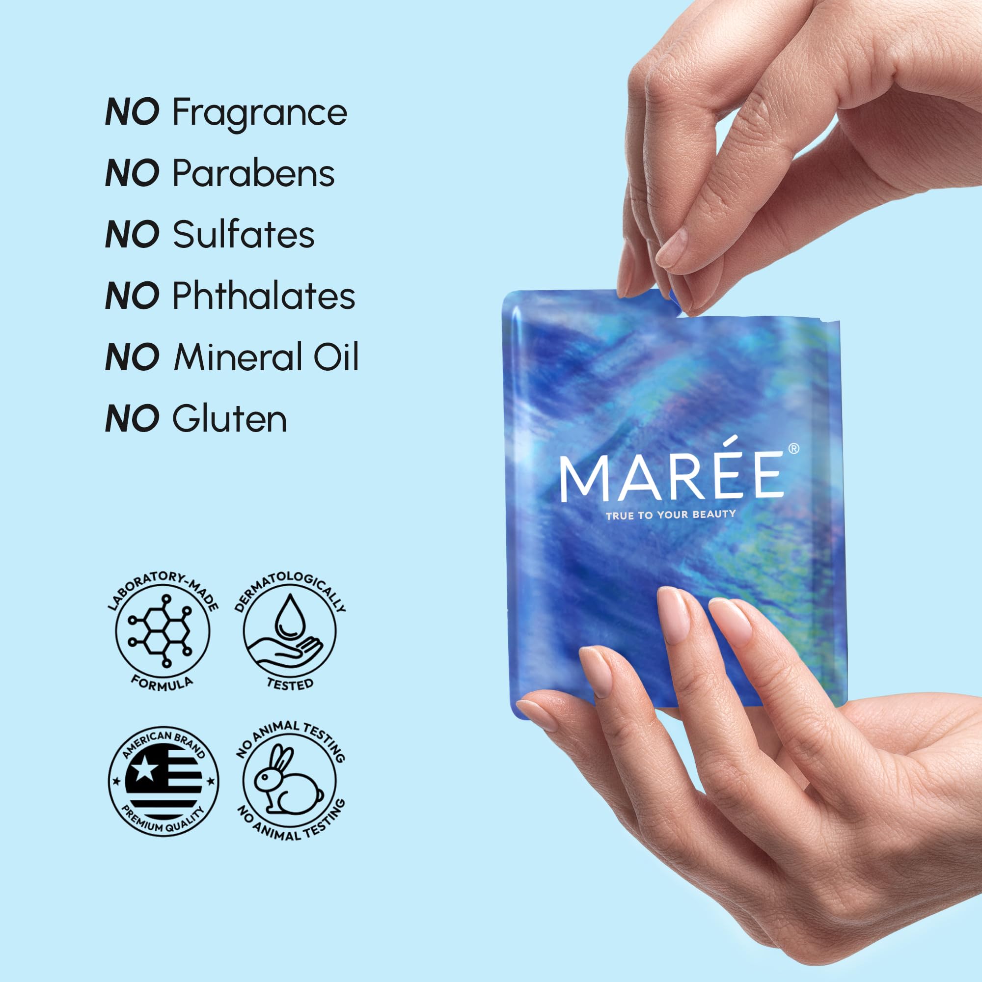 MAREE Eye Gels - Cooling Pads Under Eye Patches for Puffy Eyes and Dark Circles with Collagen & Hyaluronic Acid - Anti Wrinkles Under Eye Masks Skincare Treatment for Puffiness - Parches Para Ojeras