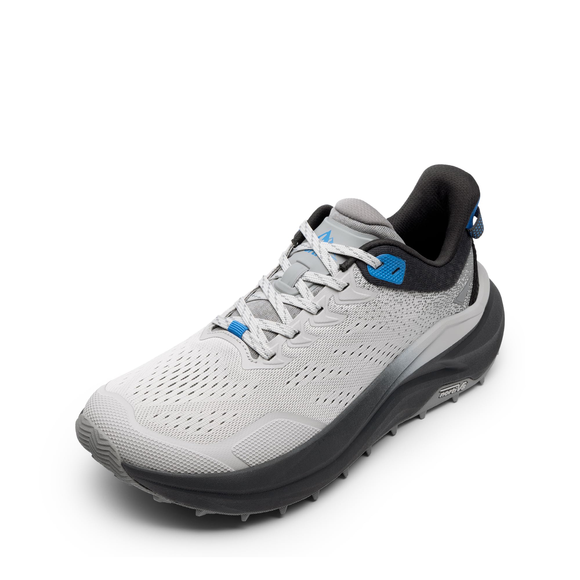 NORTIV 8 Men's Wide Toe Box Trail Running Shoes Cushion Walking Barefoot Tennis Workout Gym Cross Training Shoe Fashion Sneakers Whitney,Size 13,Black/Light Grey,SNRS25001M