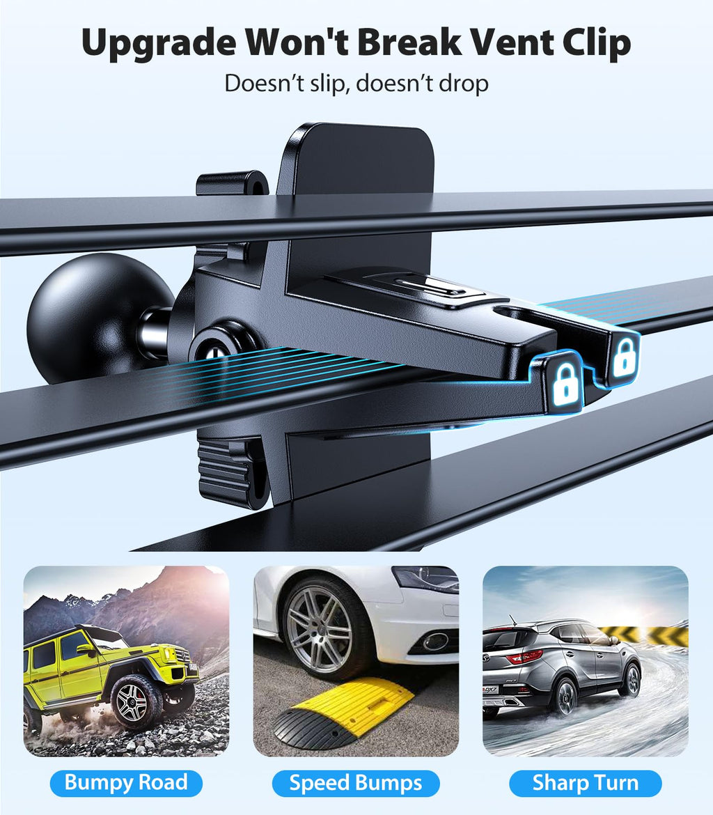 VICSEED for MagSafe Car Mount [Upgraded Strongest Magnet Power] Magnetic Phone Holder for Car Vent 360 Adjustable Magnetic Car Phone Holder Mount for iPhone 17 Pro Max 16 15 14 13 12 Plus Mini