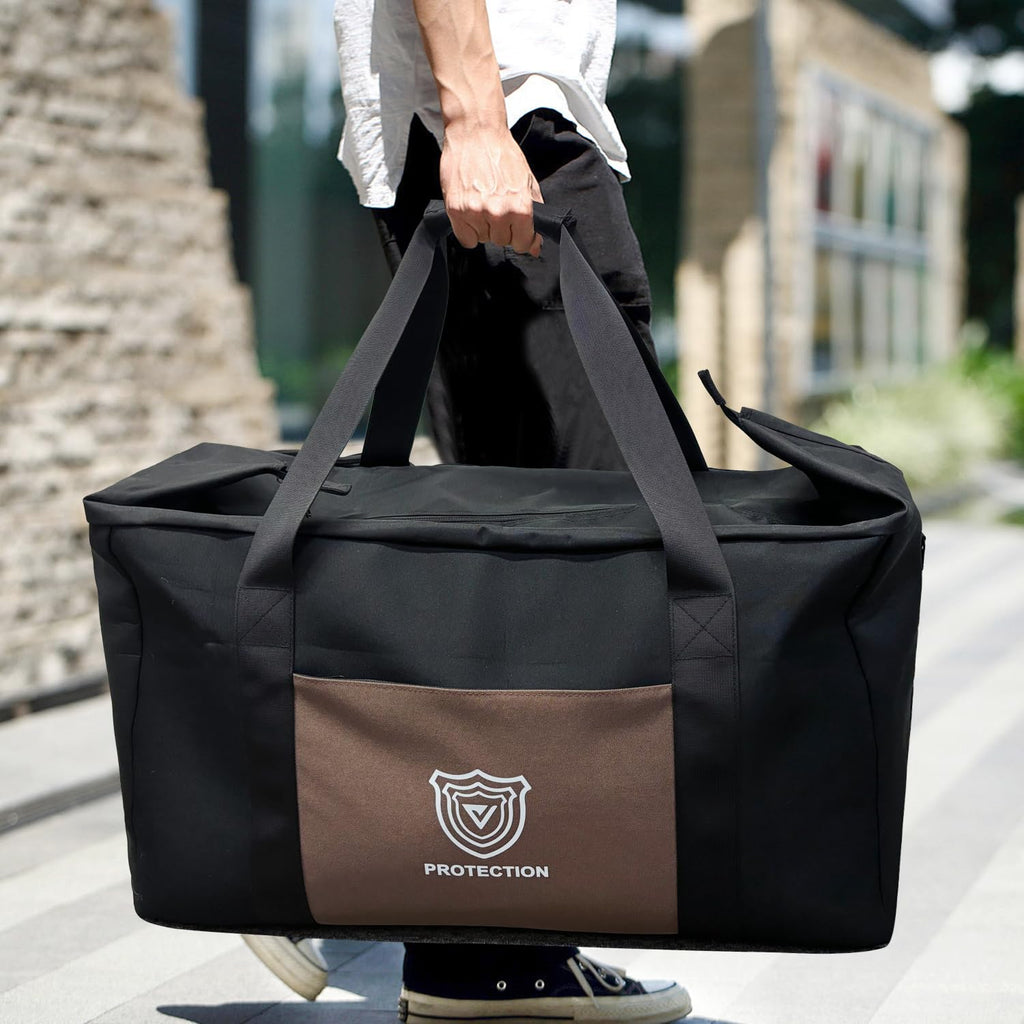 Faraday Duffel Bag - Large EMF Bag EMP Protection, RF Shielding & Signal Blocking for Data Privacy, Anti-Tracking Executive Security Faraday Duffle Bag for Electronics with 2 Detachable Faraday bags