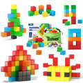 48PCS Magnetic Blocks for Toddlers Toys, Large Magnetic Cube Toy for Sensory Montessori Education Preschool Magnet Toys for 3 4 5 6 Year Old Boys and Girls