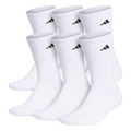 adidas Men's Athletic Cushioned 6-Pack Crew, Cushioned Crew Socks with Arch Compression for a Secure Fit