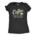 Womens Coffee Makes Me Feel Less Murdery T Shirt Funny Sarcastic Caffeine Funny T Shirts Sarcastic Tops for Women Cool Coffee Top Women's Novelty Tees Black - L