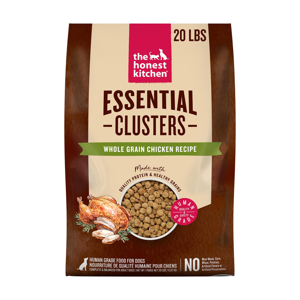 The Honest Kitchen Human Grade Essential Clusters Dry Dog Food, Whole Grain Chicken 20 lb Bag