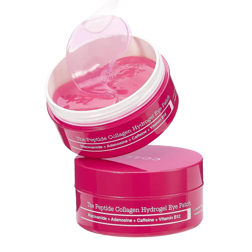 COSRX Limited Pink Edition Pink Peptides Collagen Hydrogel Eye Patch – Valentine’s Day Gifts for Girls and Women, Under Eye Mask for Puffy Eyes and Dark Circles, 60 Patches, Korean Skin Care