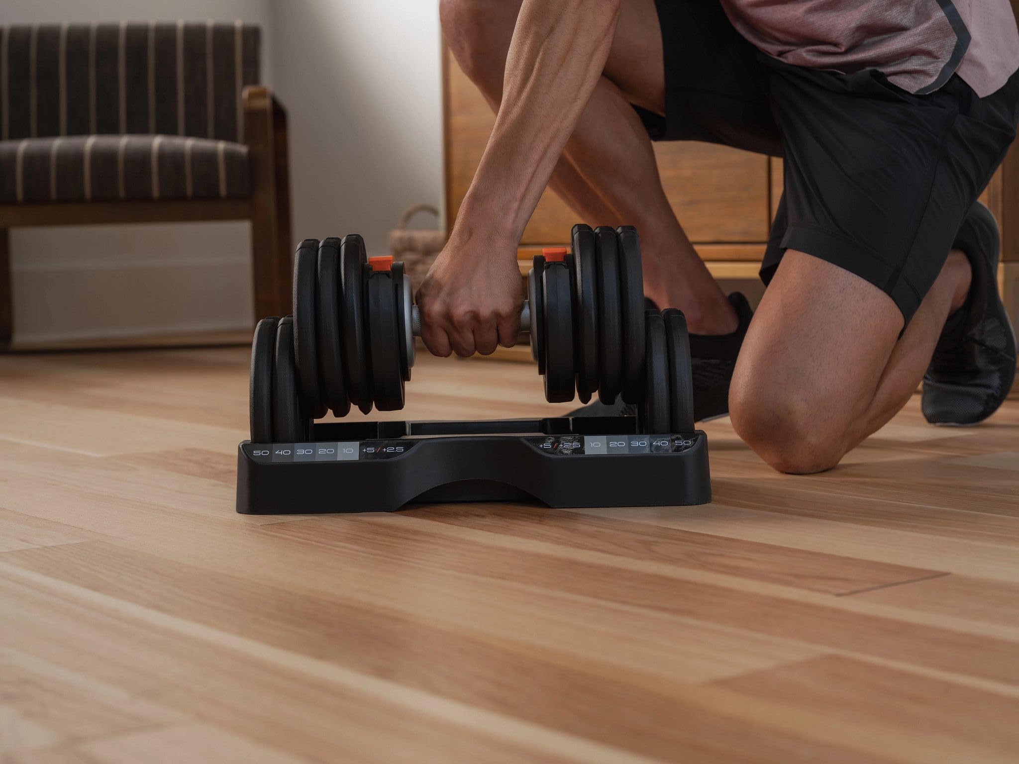 Nordictrack 55 lb Select-a-Weight Dumbbell Pair